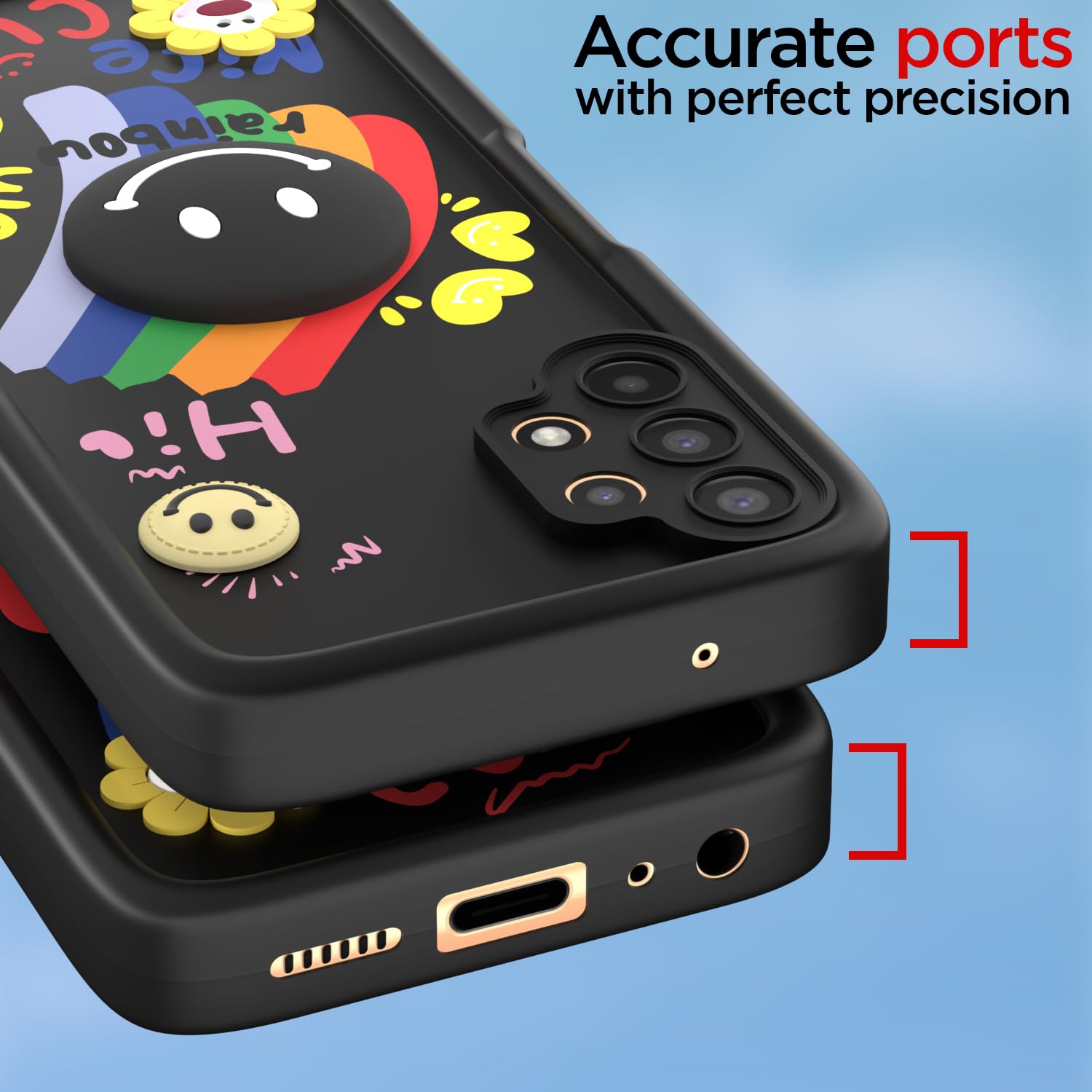 Pikkme black mobile back cover for Samsung A13 4G/A13 5G – photo 4