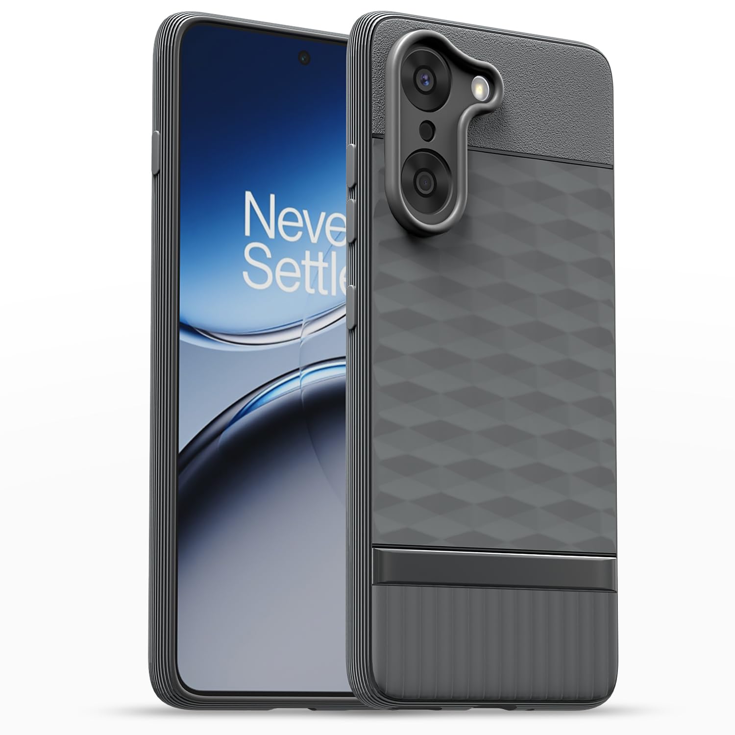 Pikkme OnePlus Nord Ce 5 5G Soft Flexible Shockproof Gencase Back Cover (Grey)