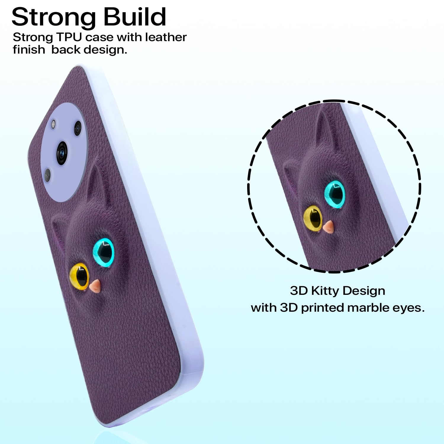 Purple Cat mobile back cover for Realme Narzo 60 5G – Pikkme – photo 3