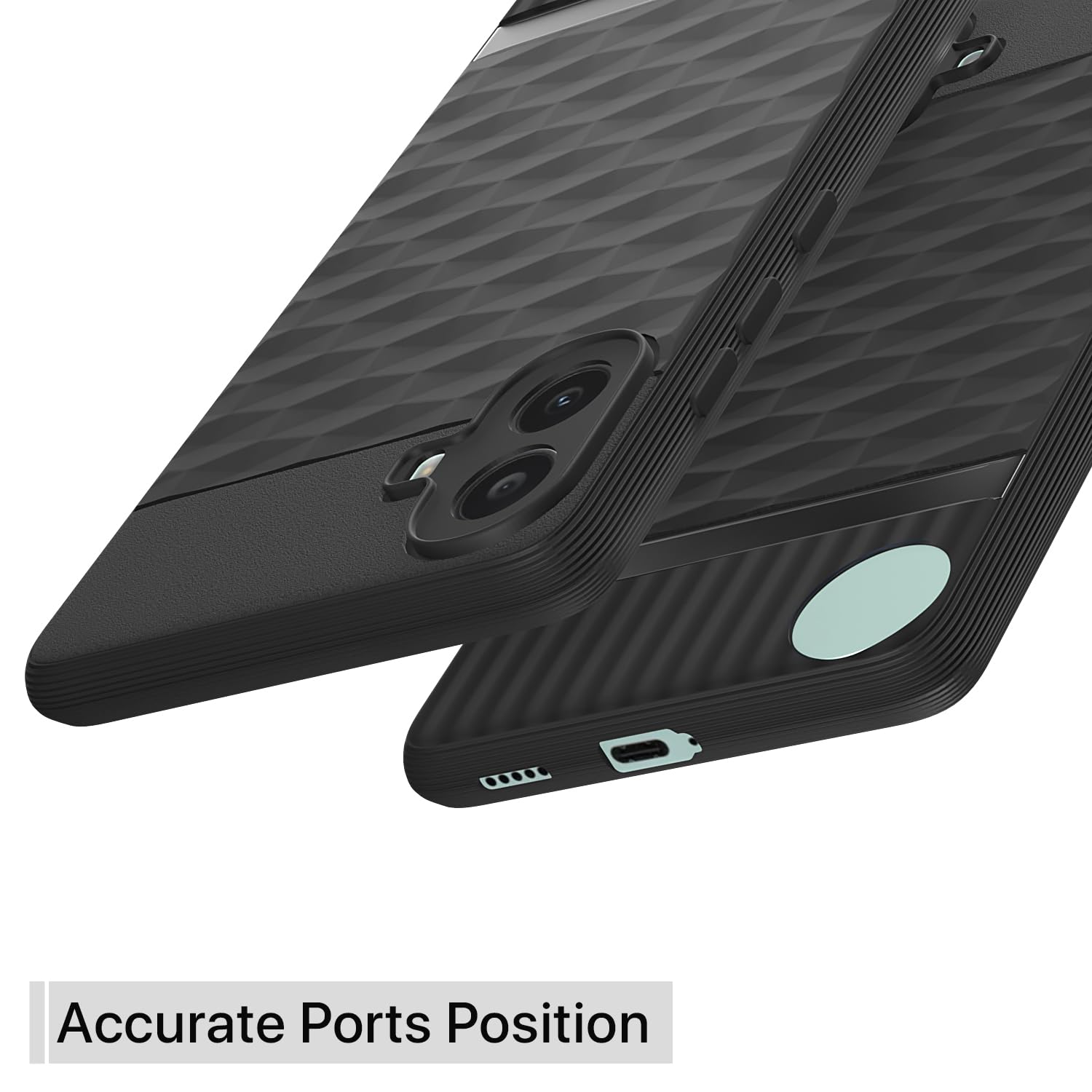 Pikkme CMF by Nothing Phone 1 5G Gencase Back Cover (Black)