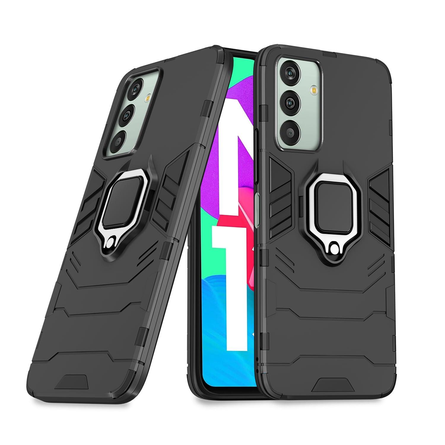 Samsung Galaxy M13 4G D5 Tough Armor Back Cover - Black
