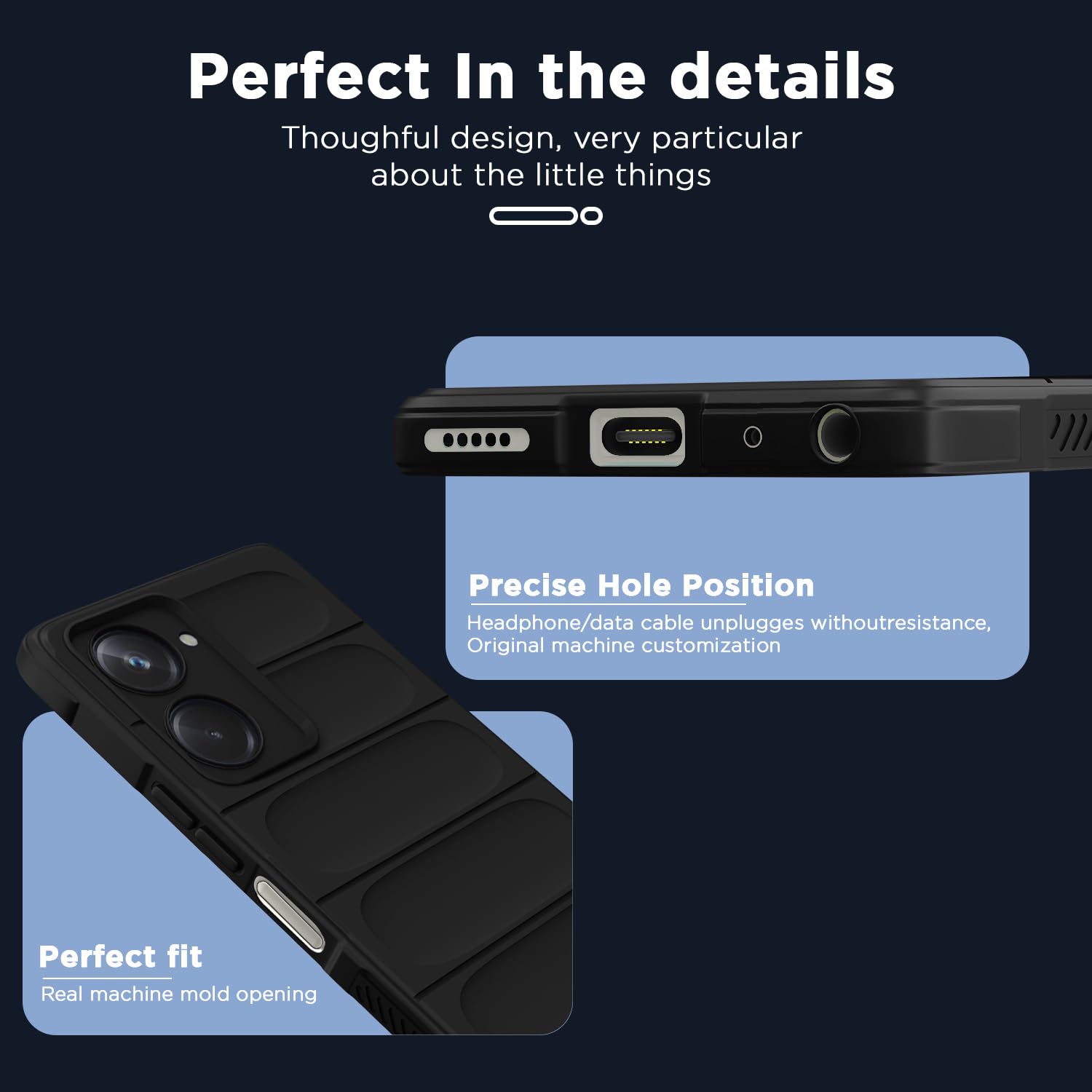 Pikkme black Liquid Silicone phone cover for Realme 10 4G – photo 5