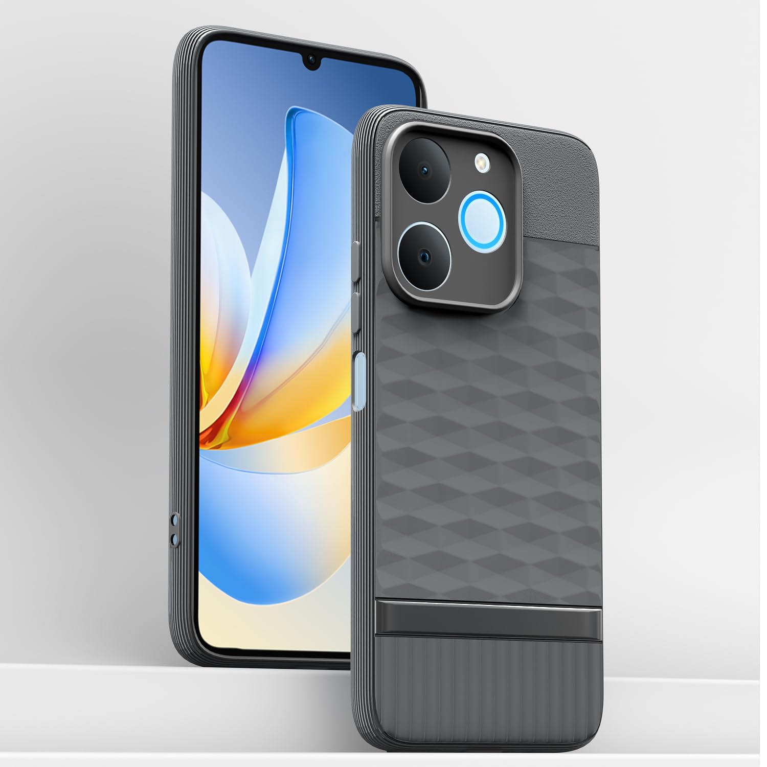 Pikkme grey Silicone mobile cover for Realme P4 Lite 4G – photo 2