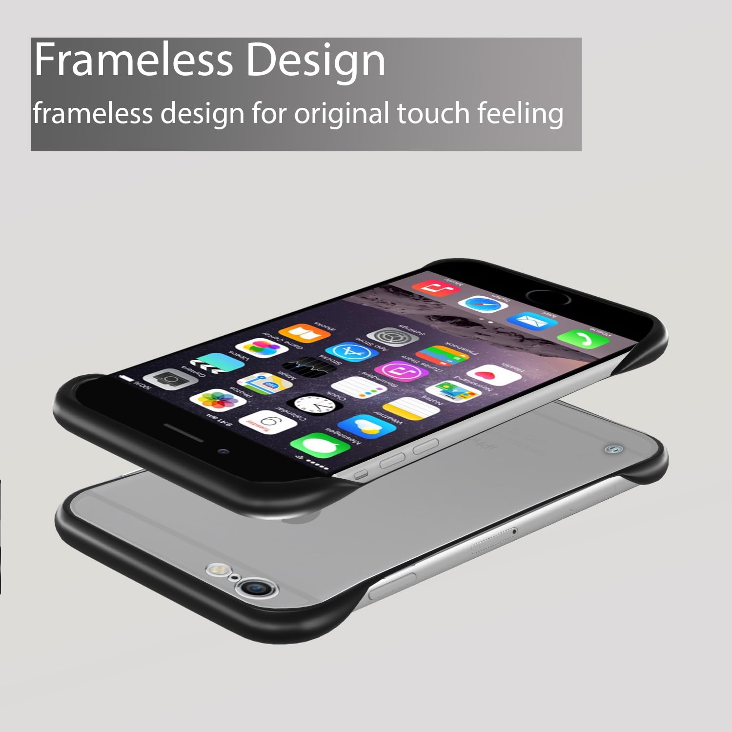 Pikkme iPhone 6/6s Frameless black phone cover – photo 2