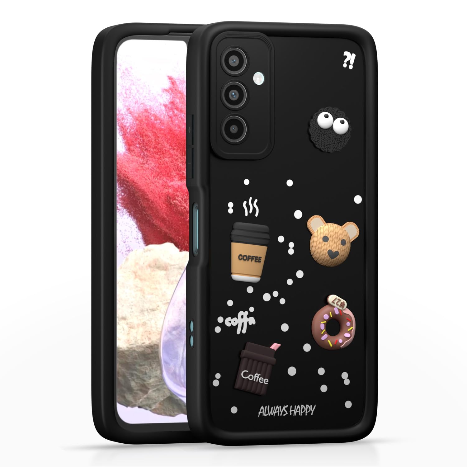 Pikkme samm34 5g Coff Back Cover - Black
