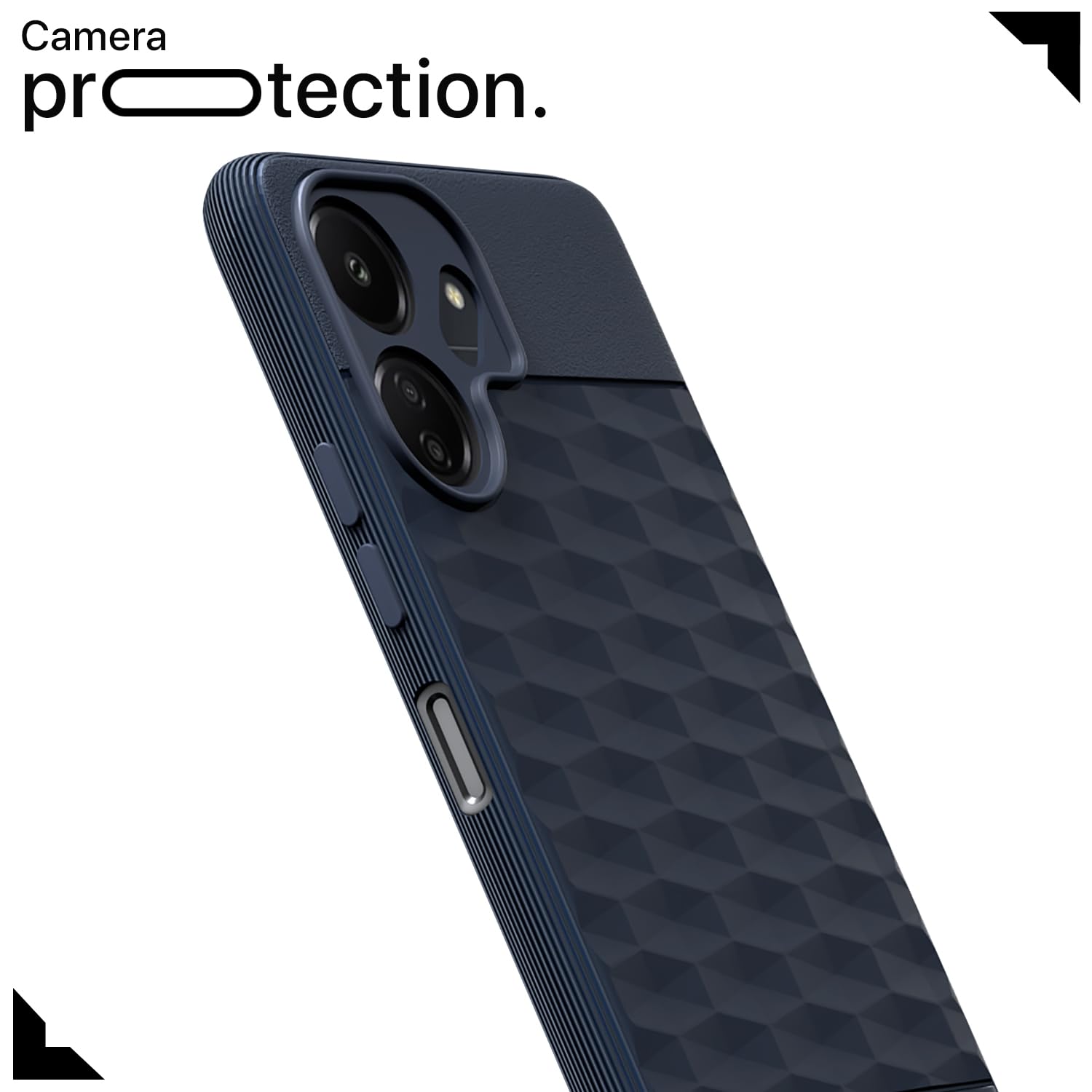 Pikkme Redmi 13c 4G / Redmi 13c 5G / Poco C65 Gencase Back Cover (Blue)