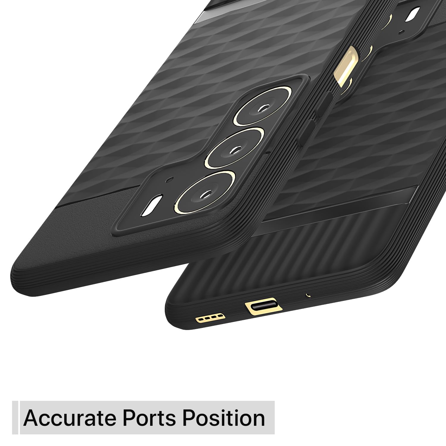 Pikkme Realme C75 Gencase Back Cover (Black)