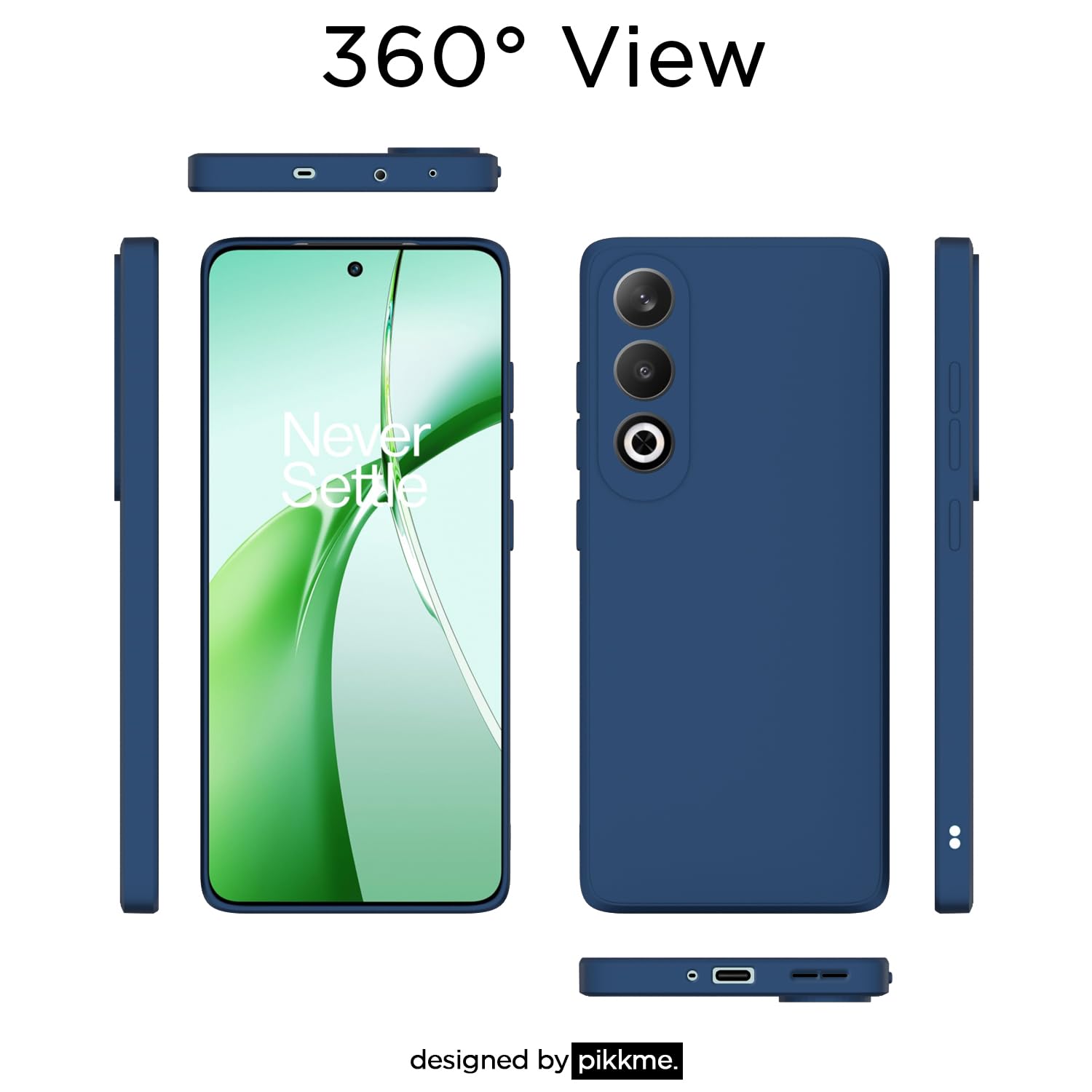 Pikkme blue phone cover for OnePlus Nord CE 4 5G – photo 3