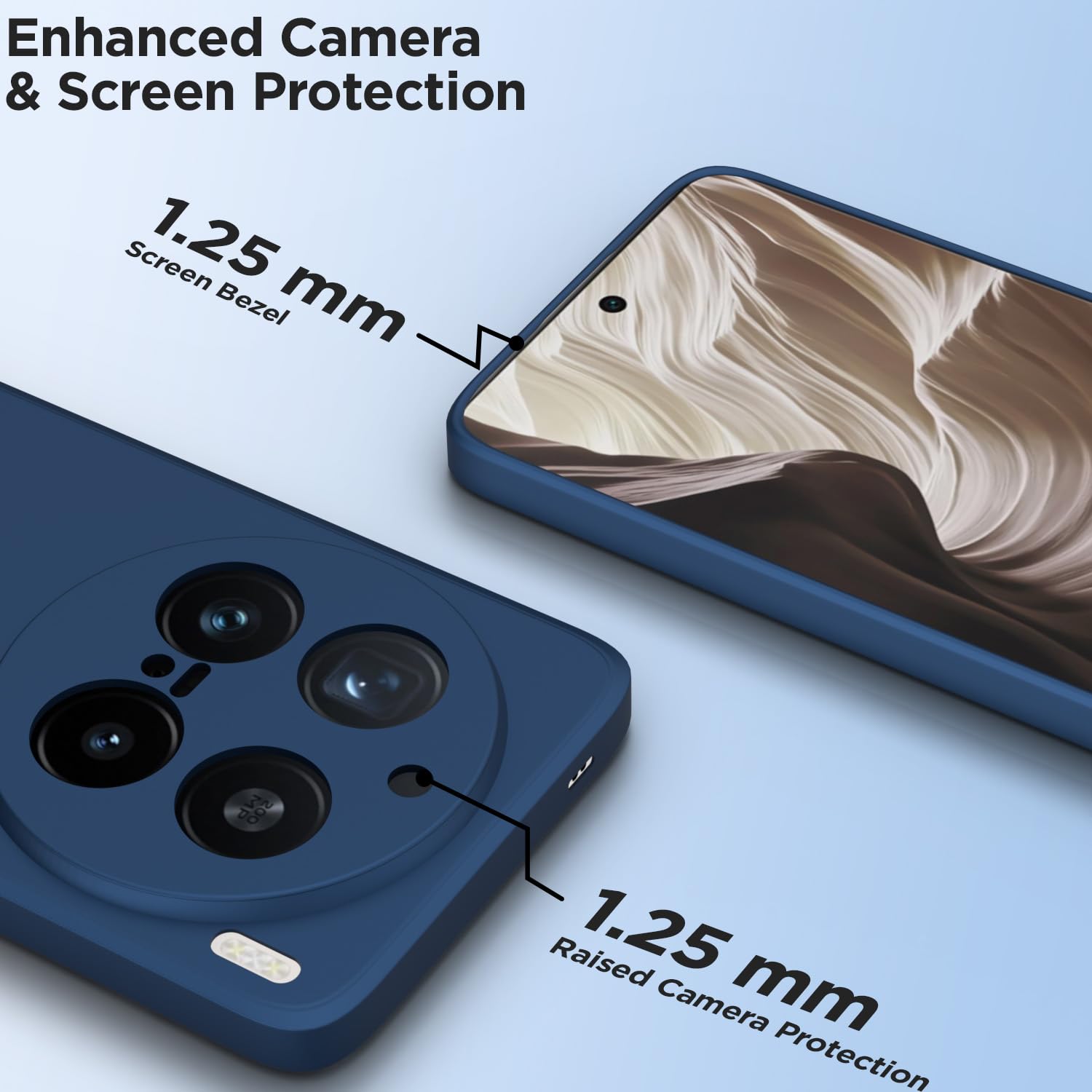 Vivo X200 Pro 5G Matte mobile cover in blue by Pikkme – photo 2