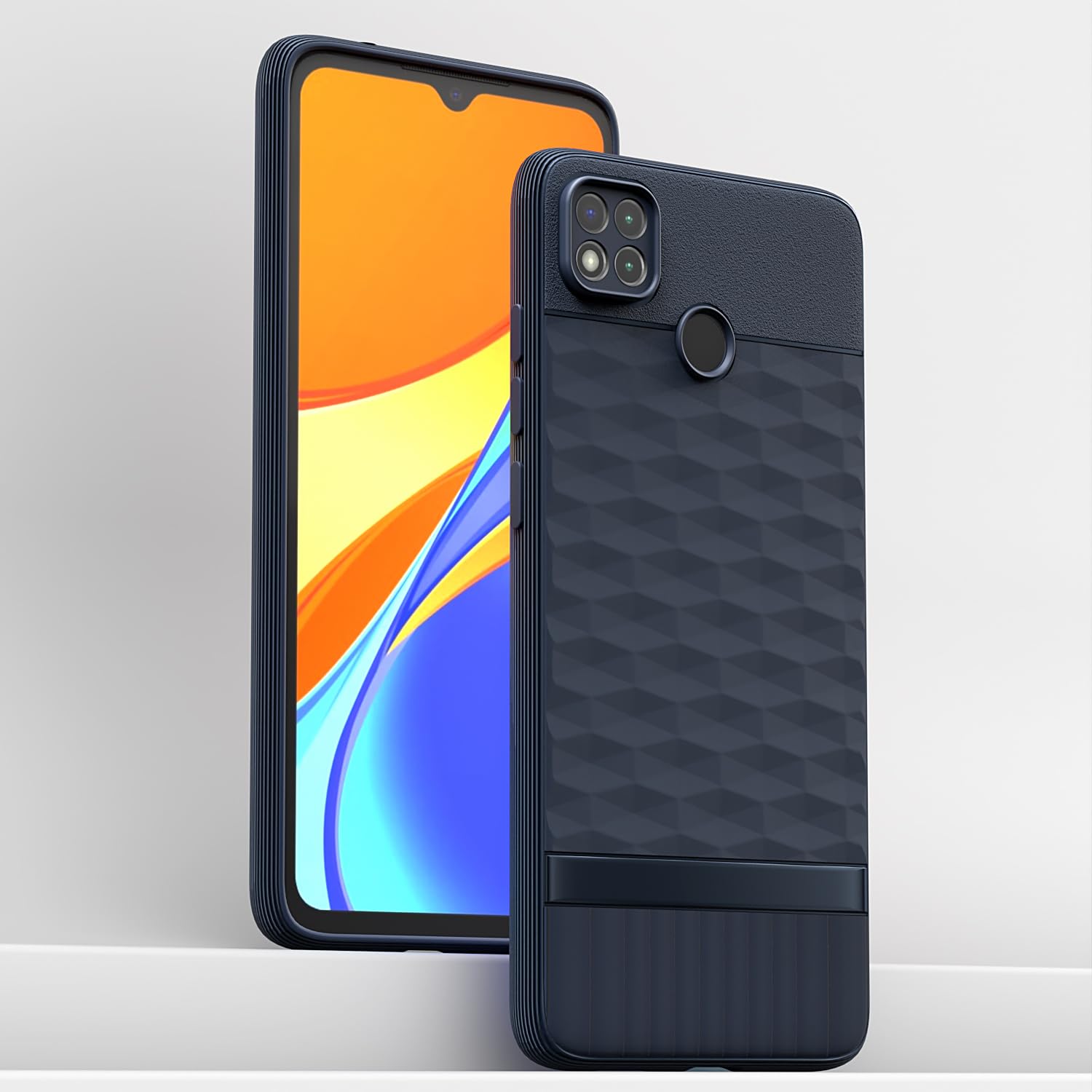 Pikkme Poco C31, Mi Redmi 10A / 10A Sport, Redmi 9 / Redmi 9 Activ / 9C Gencase Back Cover (Blue)