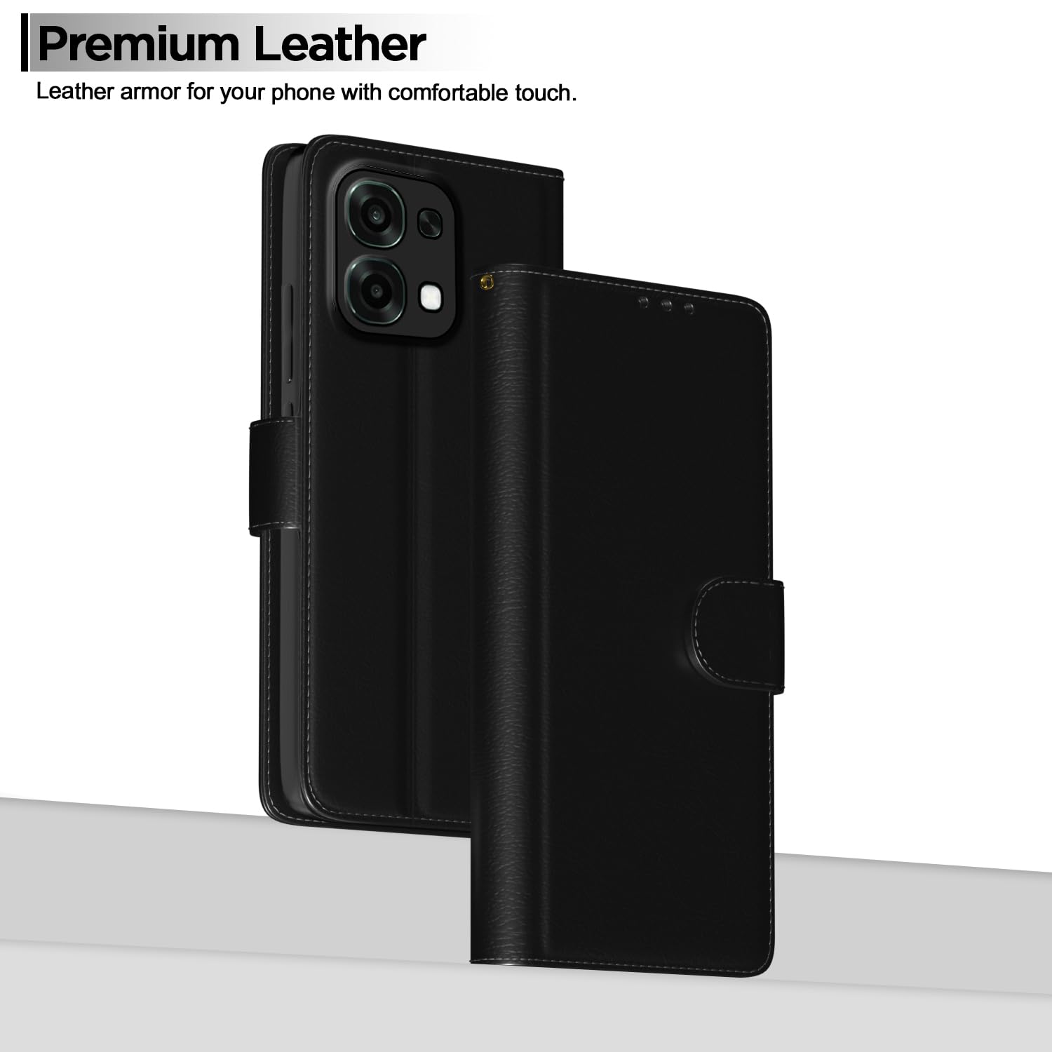 Pikkme black mobile flip cover for Oppo F31/F33 5G – photo 2