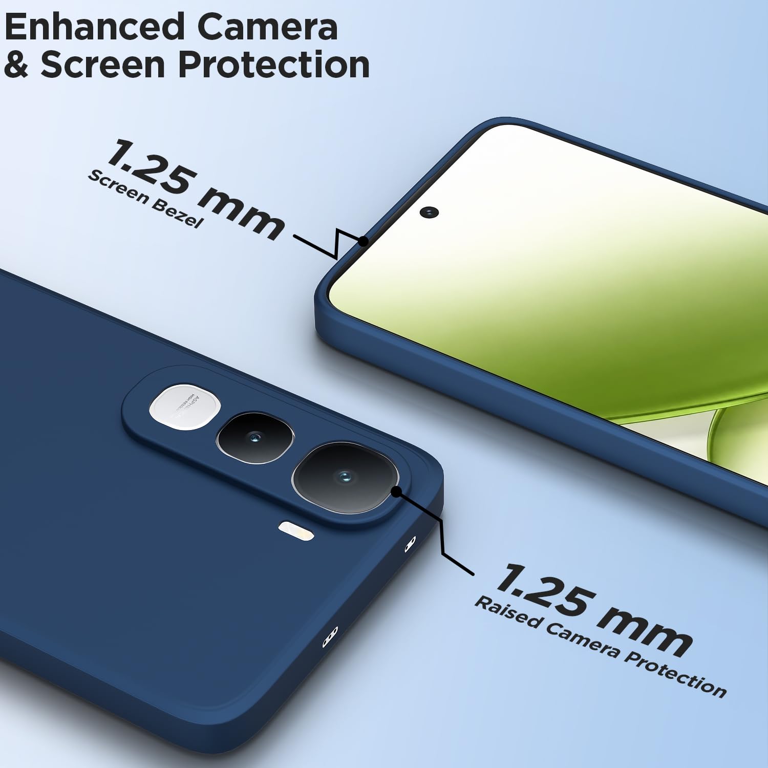 Vivo Y400 5G Matte mobile cover in blue by Pikkme – photo 2