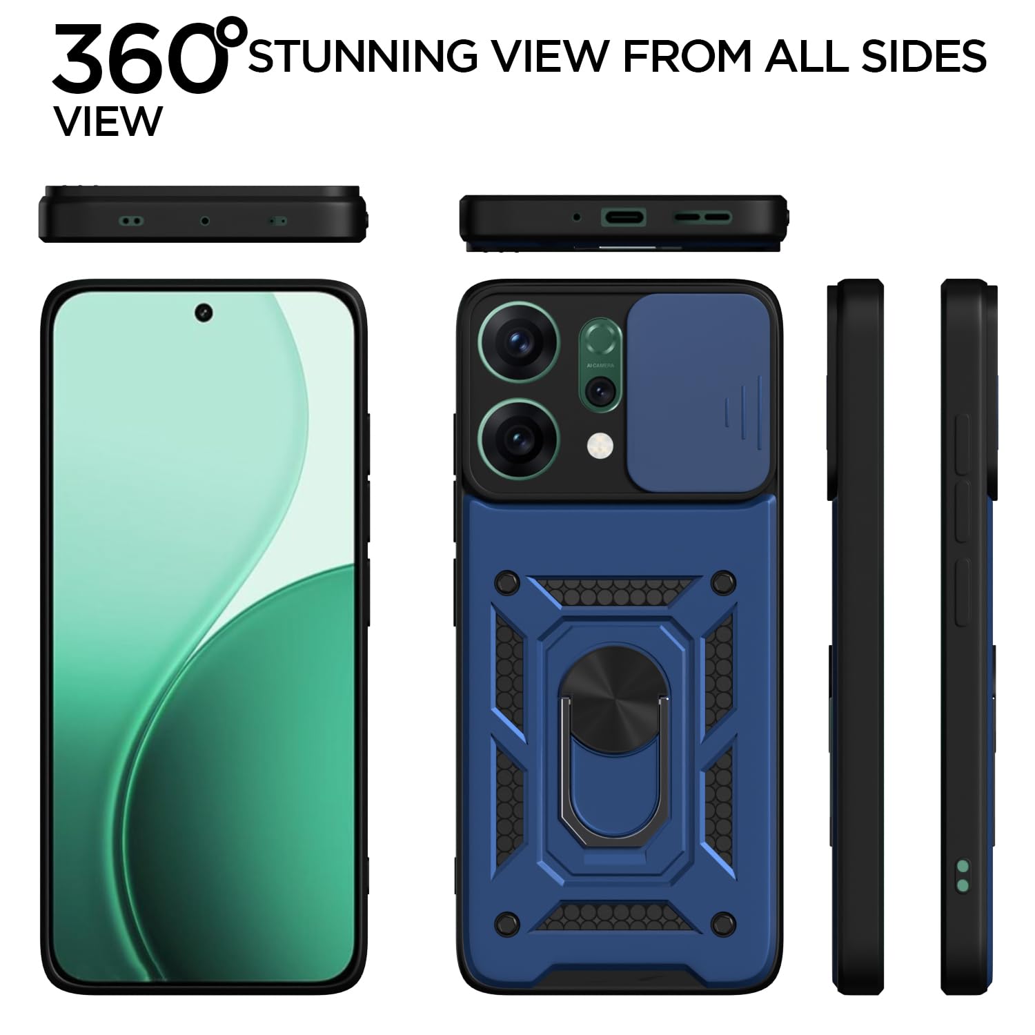 Pikkme Oppo Reno 14 Pro 5G blue mobile cover – photo 5