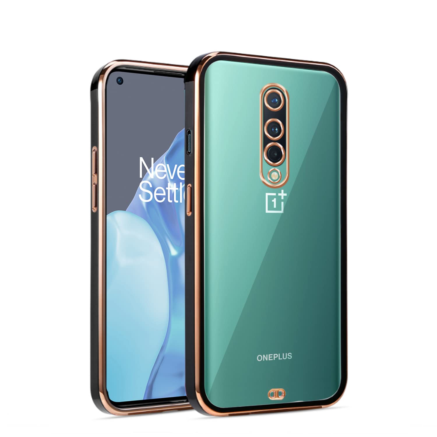 OnePlus 8 Chrome phone cover in black by Pikkme