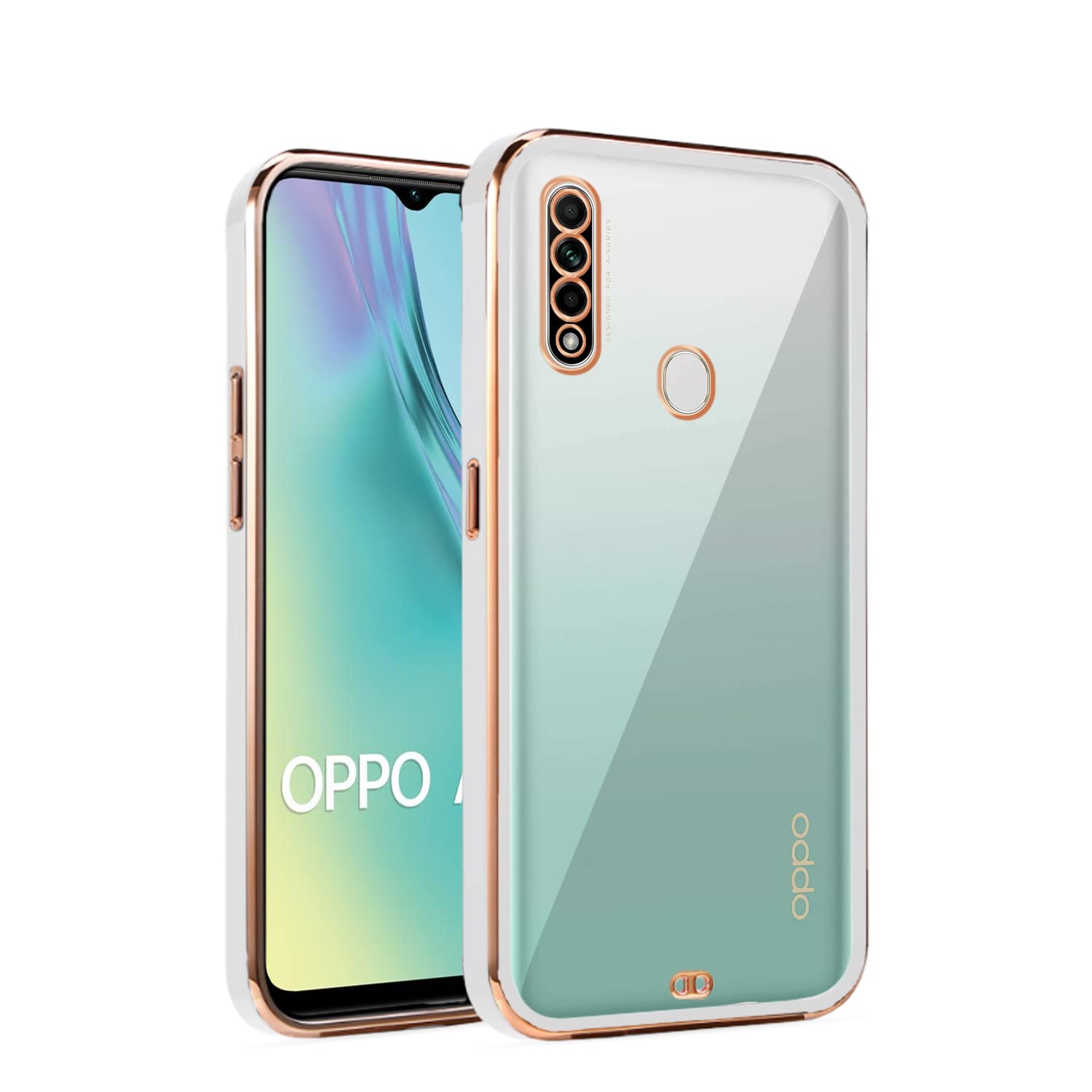Pikkme Oppo A31 Chrome white mobile back cover