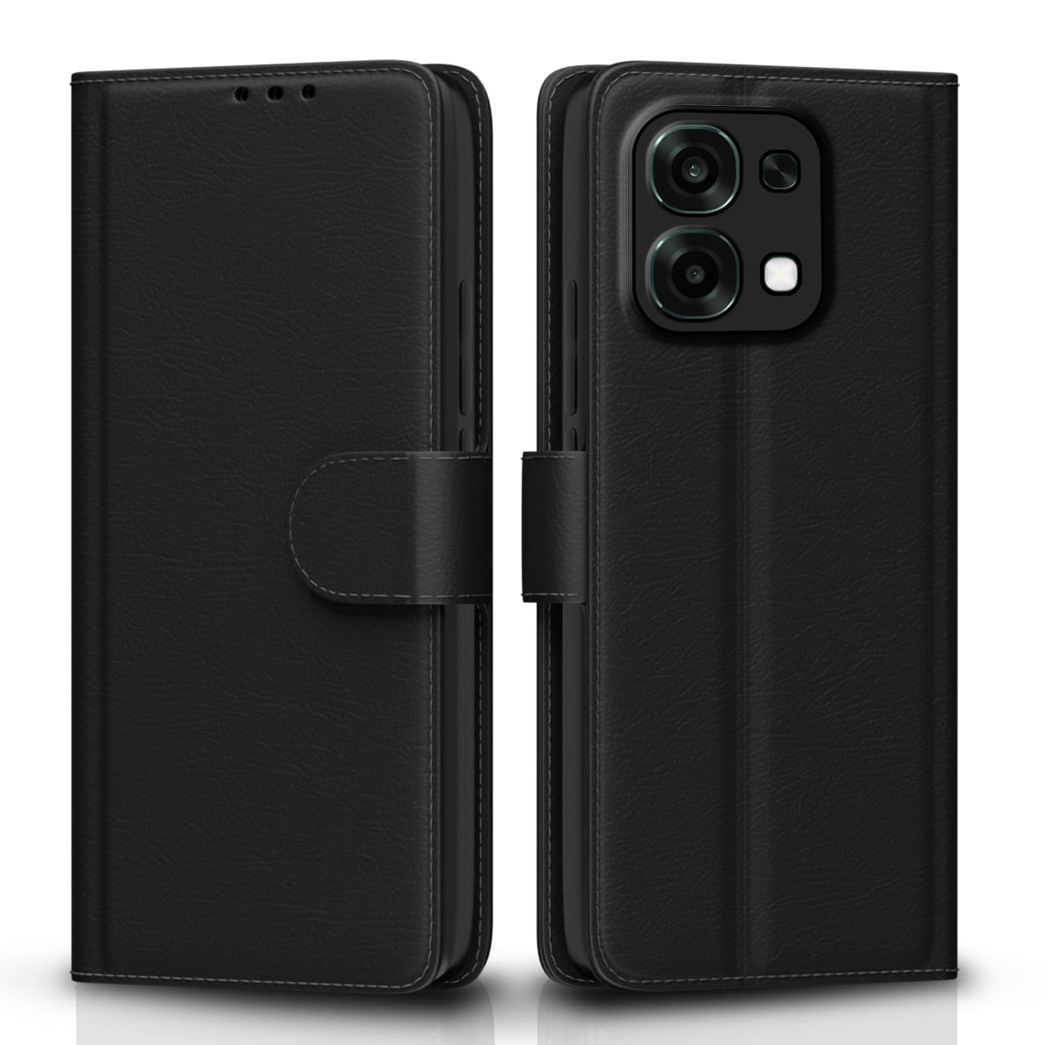 Black Wallet wallet flip cover for Oppo F31/F33 5G – Pikkme