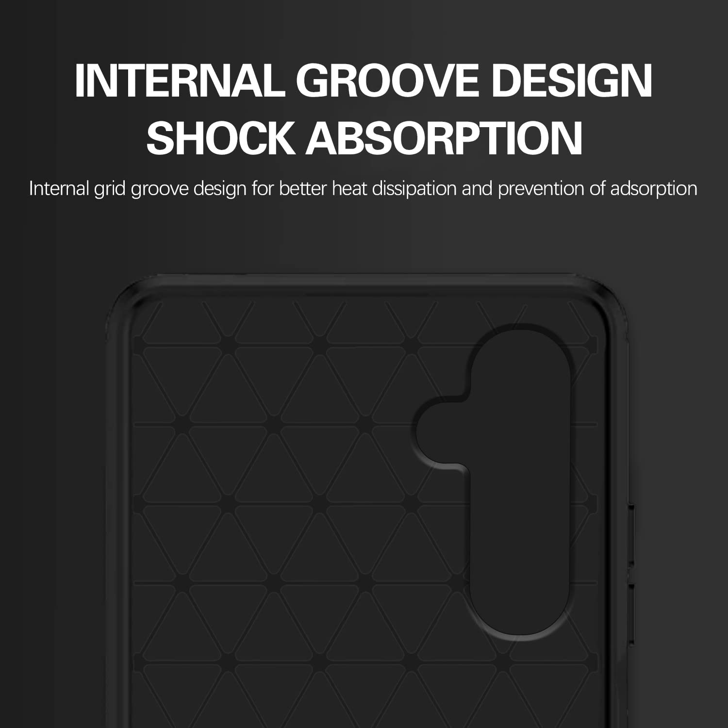Pikkme Samsung Galaxy M14 5G Hybrid Carbon Fiber Back Cover | Black