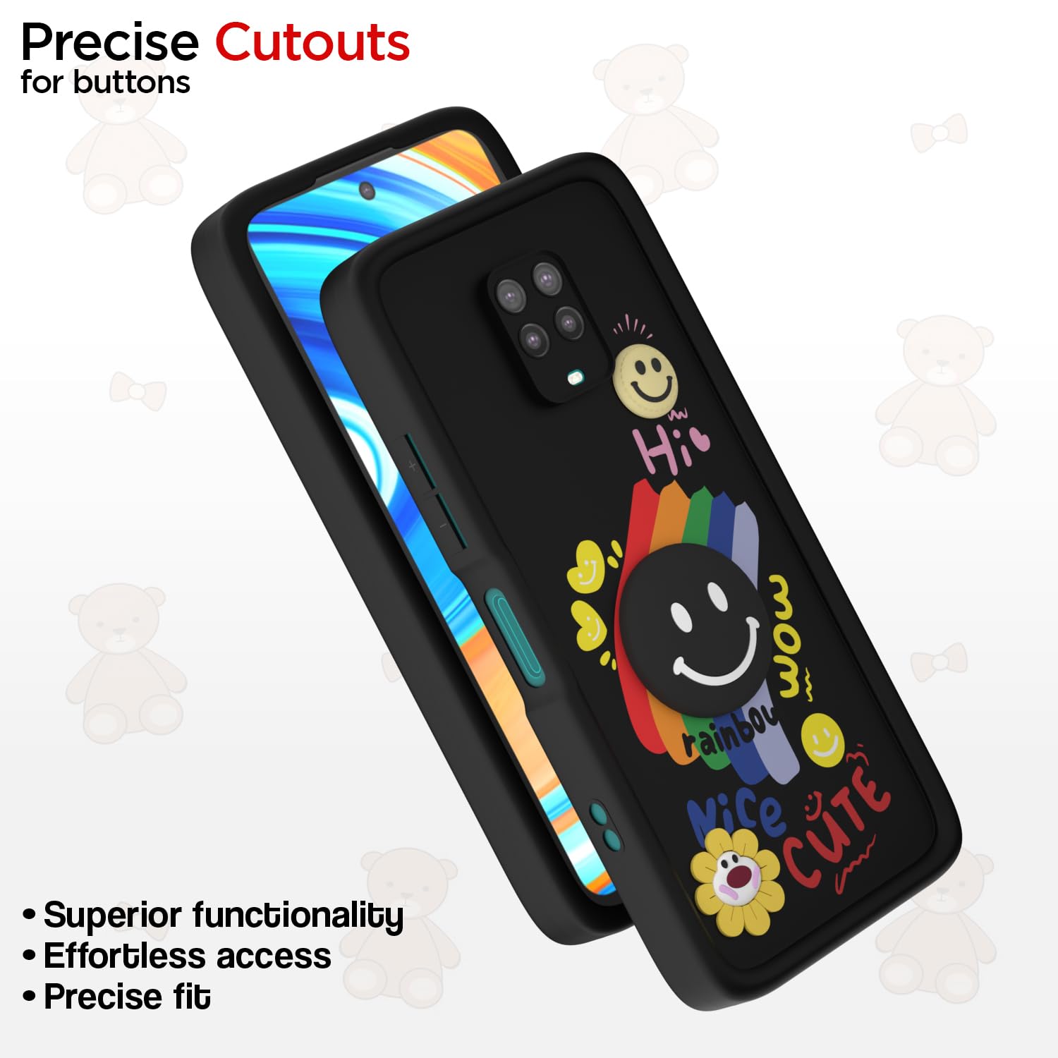 Pikkme black back cover for Redmi Note 9 Pro/Note 9 Pro Max/Poco M2 Pro/Note 10 Lite – photo 6