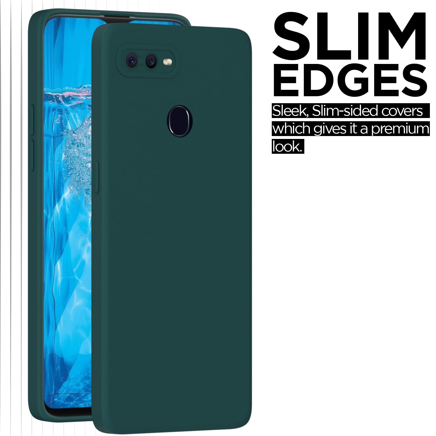 Green Liquid Silicone mobile cover for Oppo F9 Pro/Realme 2 Pro/Realme U1 – Pikkme – photo 7