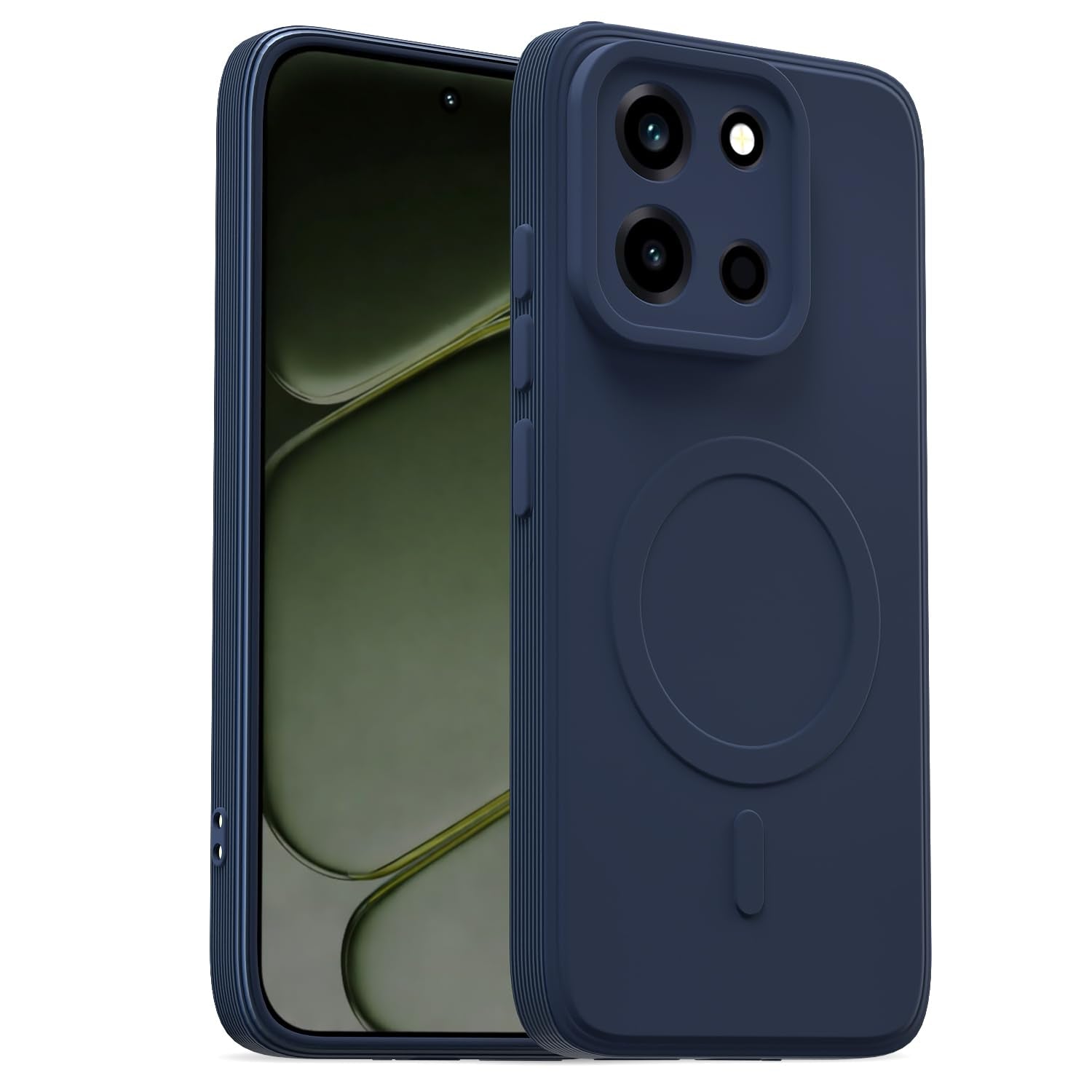 Blue MagSafe mobile cover for Redmi Note 15 5G – Pikkme