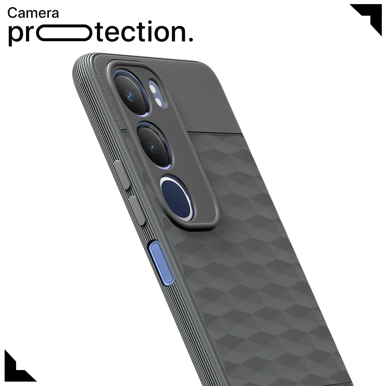 Pikkme Vivo Y19s / Vivo Y29 5G Gencase Back Cover (Grey)