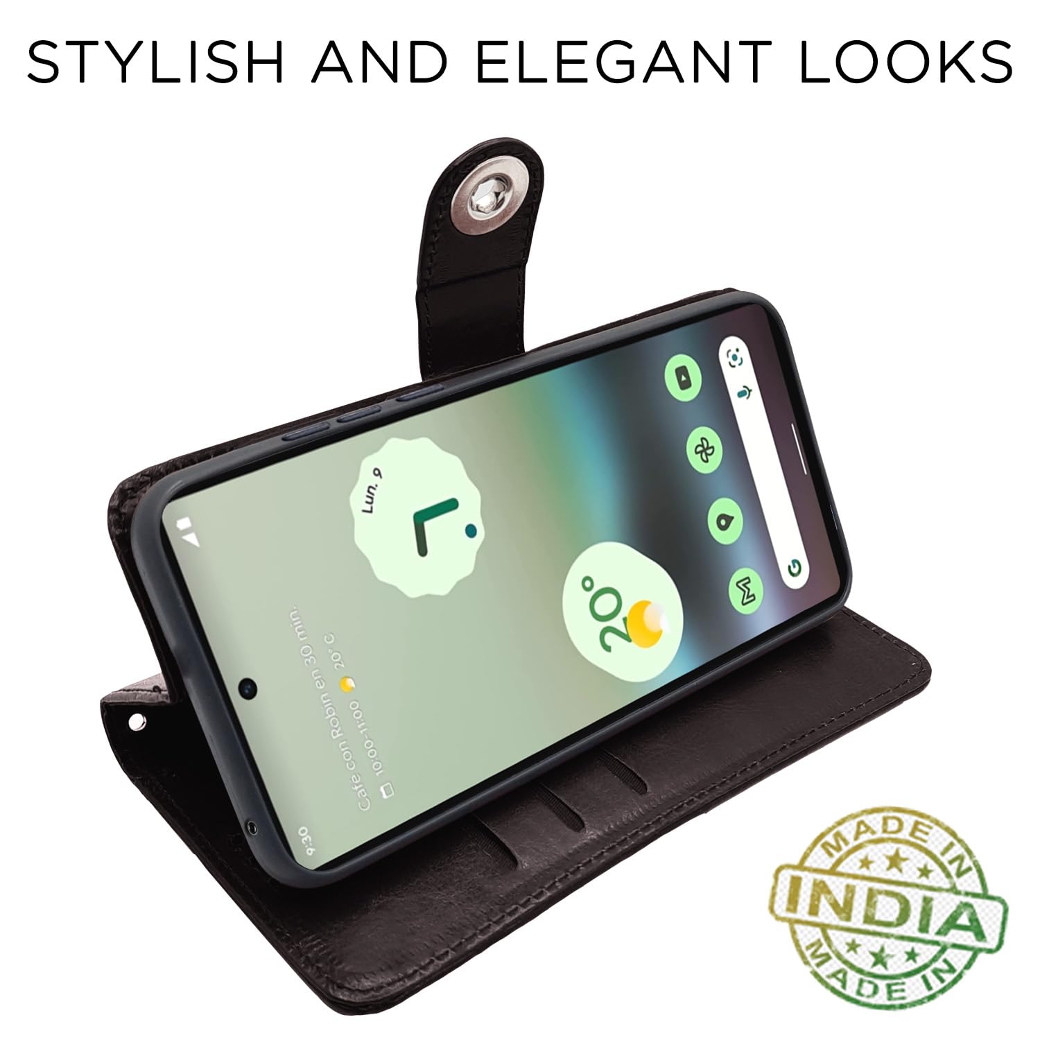 Coffee wallet flip cover for Google Pixel 6a – Pikkme – photo 5