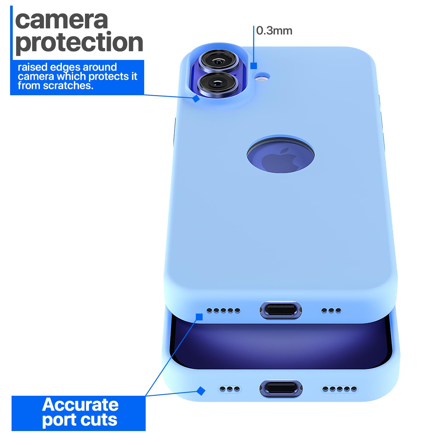 Pikkme iPhone 16 Super Soft Silicone Back Cover (Lilac)