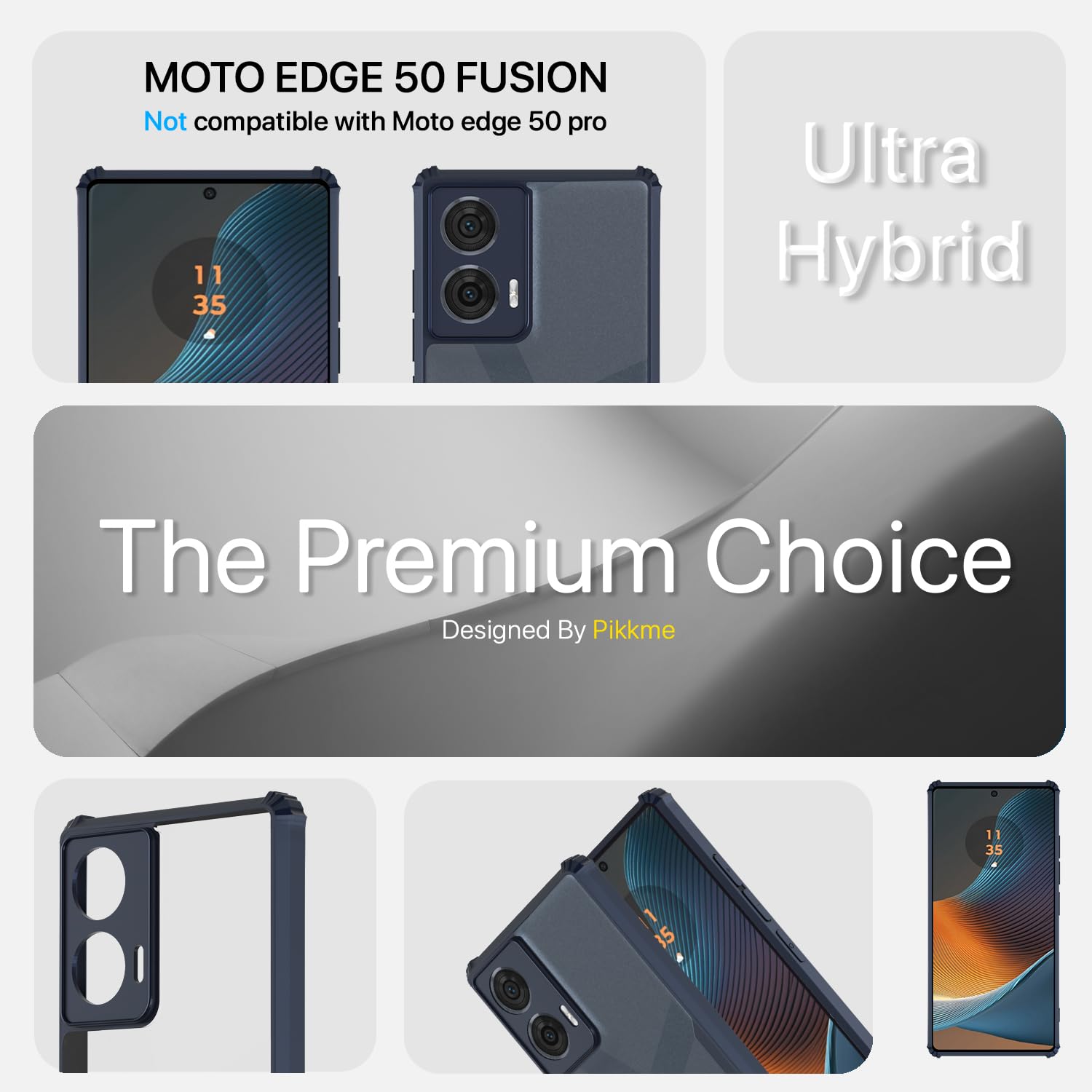 Pikkme Moto Edge 50 Fusion/G96 5G Clear blue phone cover – photo 3