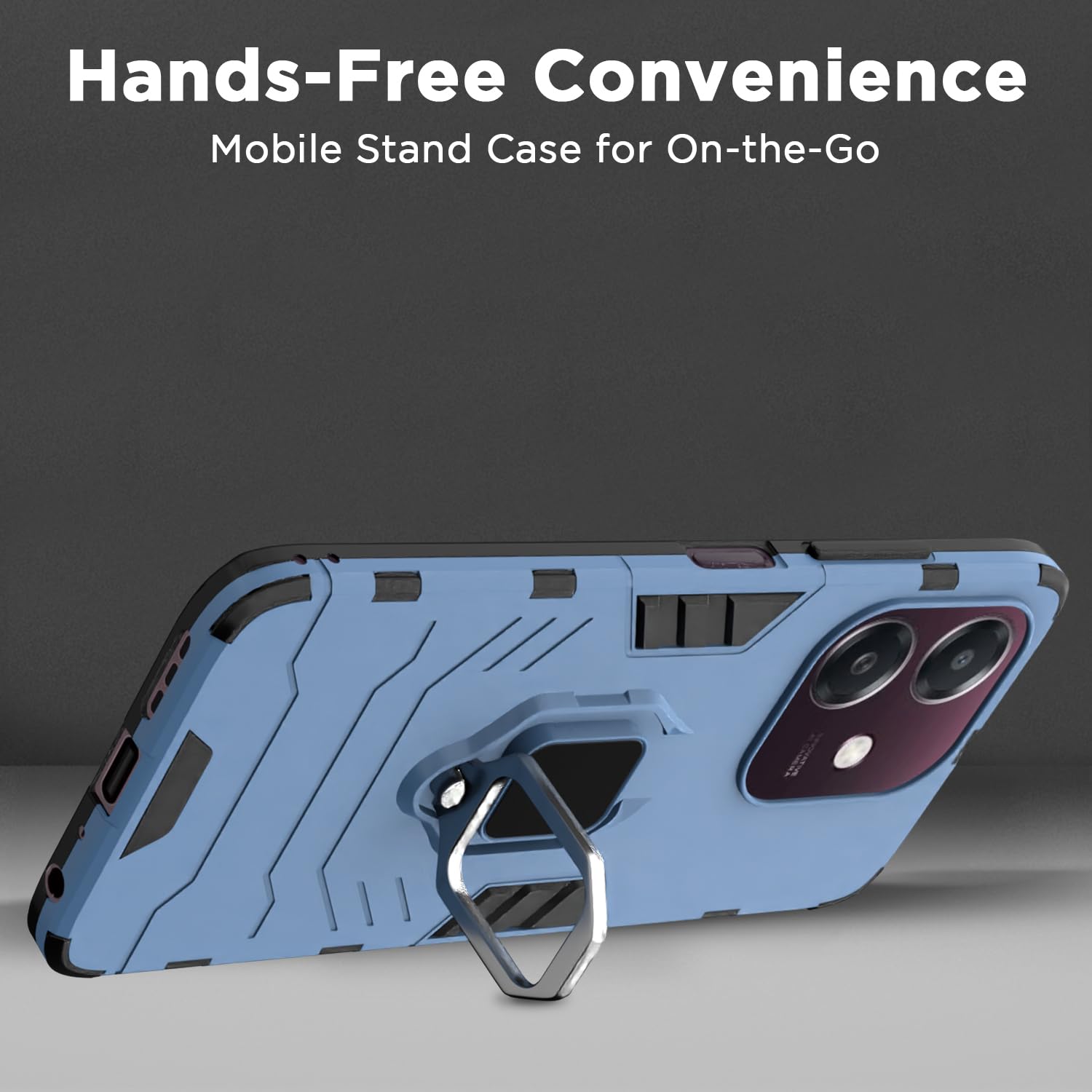 Blue D5 Tough Armor phone cover for Oppo A3x 5G/A3x 4G/A3 5G – Pikkme – photo 6