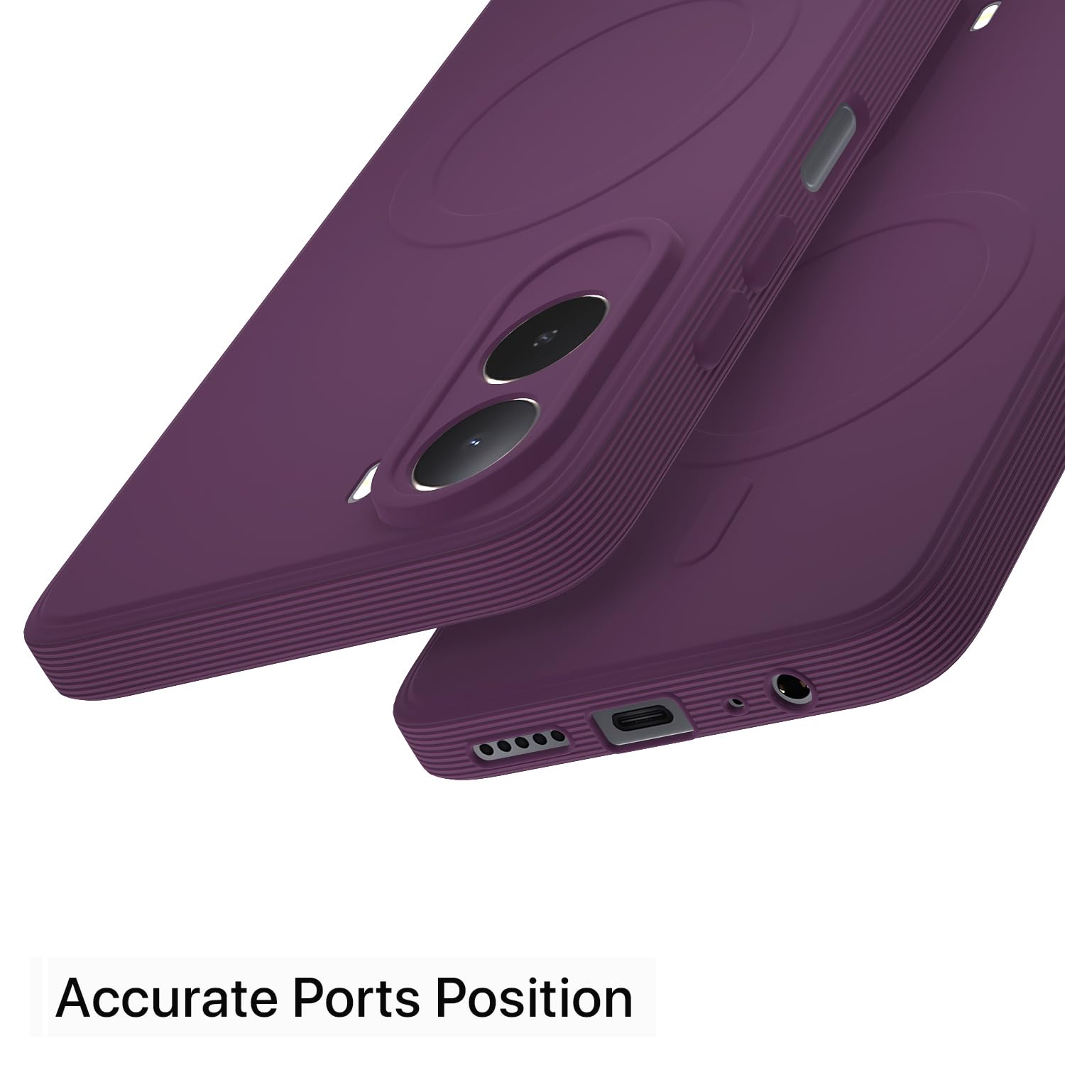 Purple MagSafe phone cover for Redmi A7 Pro/Poco C85x 5G – Pikkme – photo 4