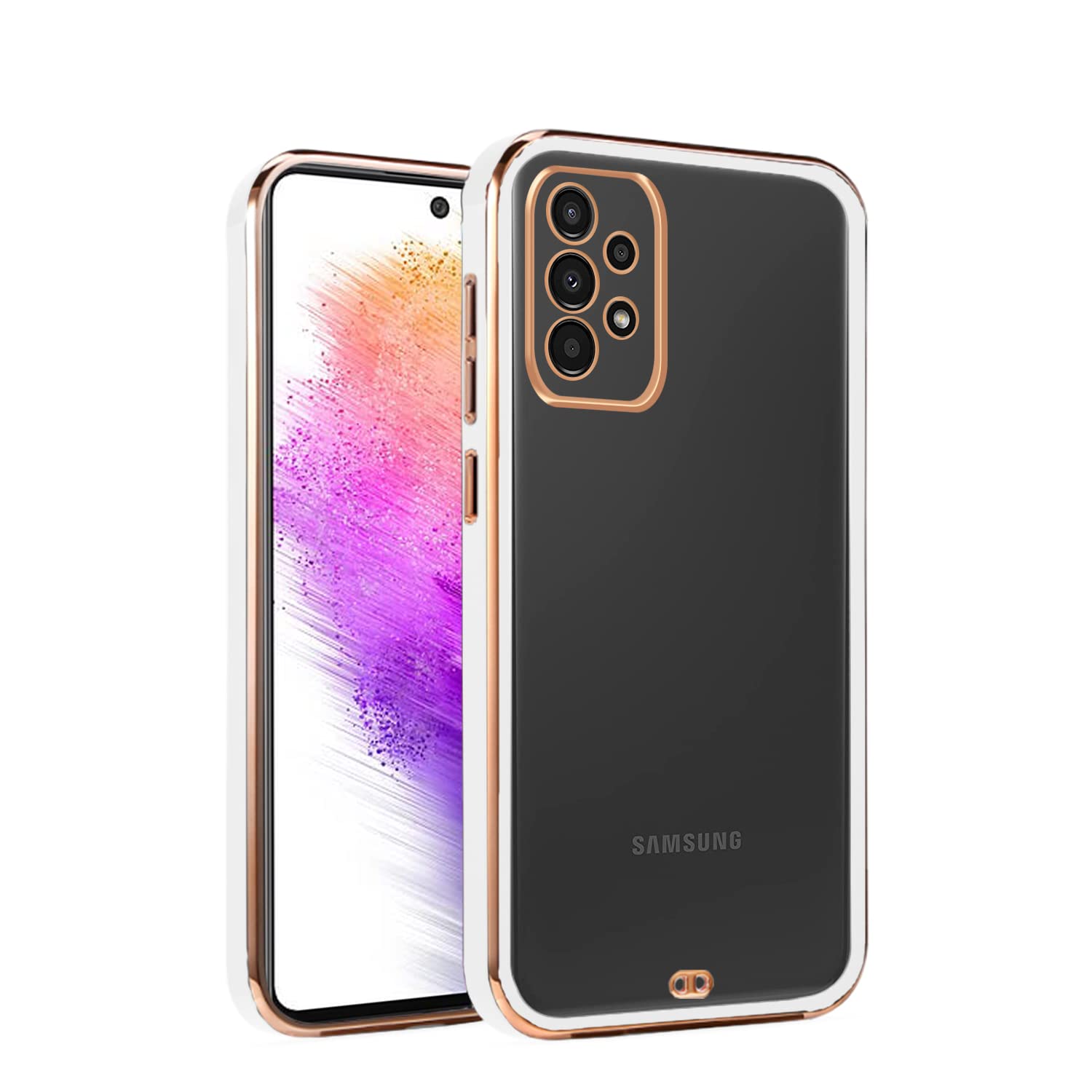 White Chrome mobile cover for Samsung A73 5G – Pikkme