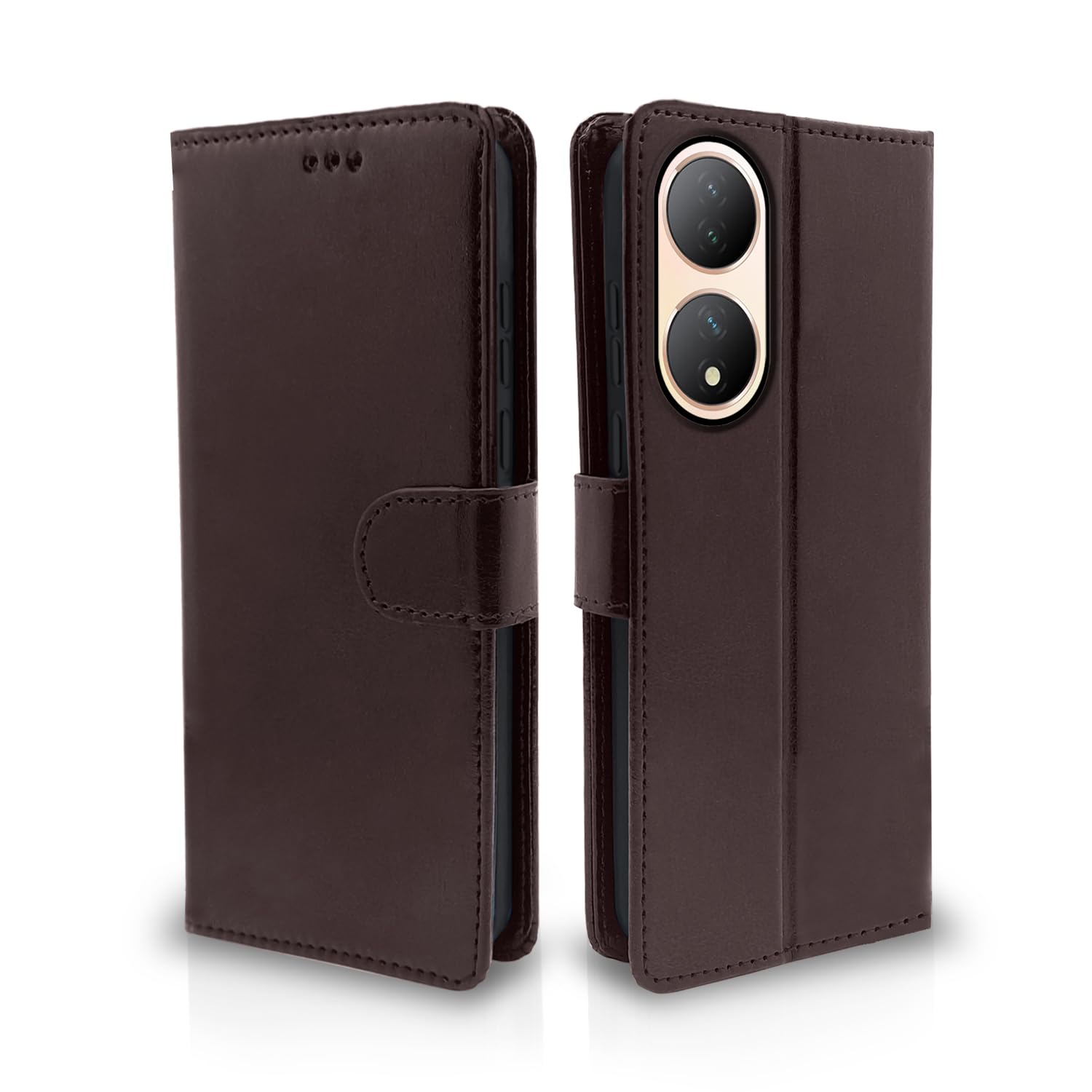 Coffee Wallet mobile flip cover for Vivo Y100 5G – Pikkme