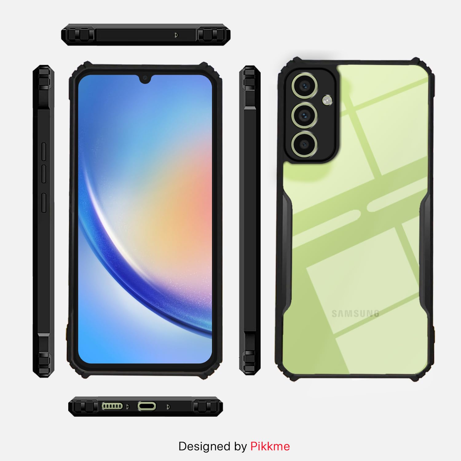 Pikkme black Eagle mobile cover for Samsung A34 5G – photo 3