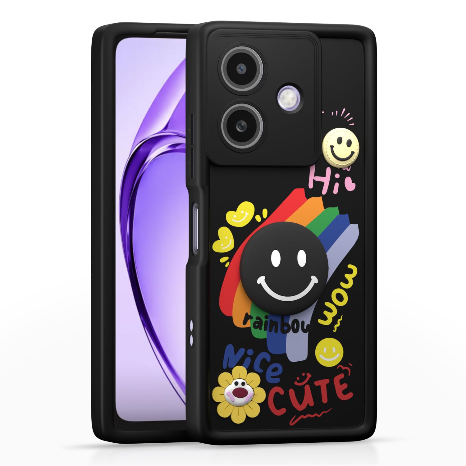 Pikkme Oppo A3x 5G/A3x 4G/A3 5G Soft Silicone black phone cover