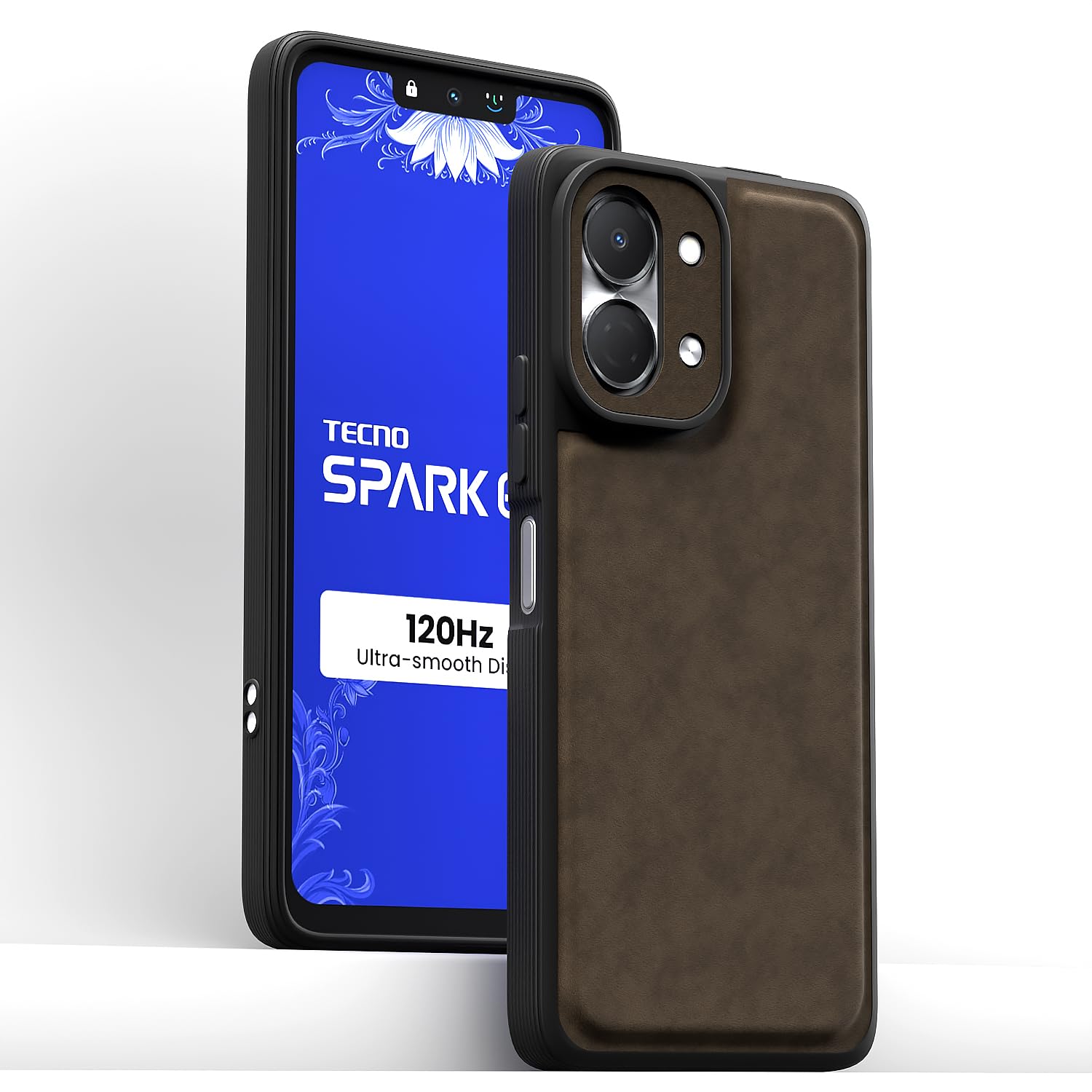 Pikkme Tecno Spark Go 3 Leather coffee back cover – photo 2
