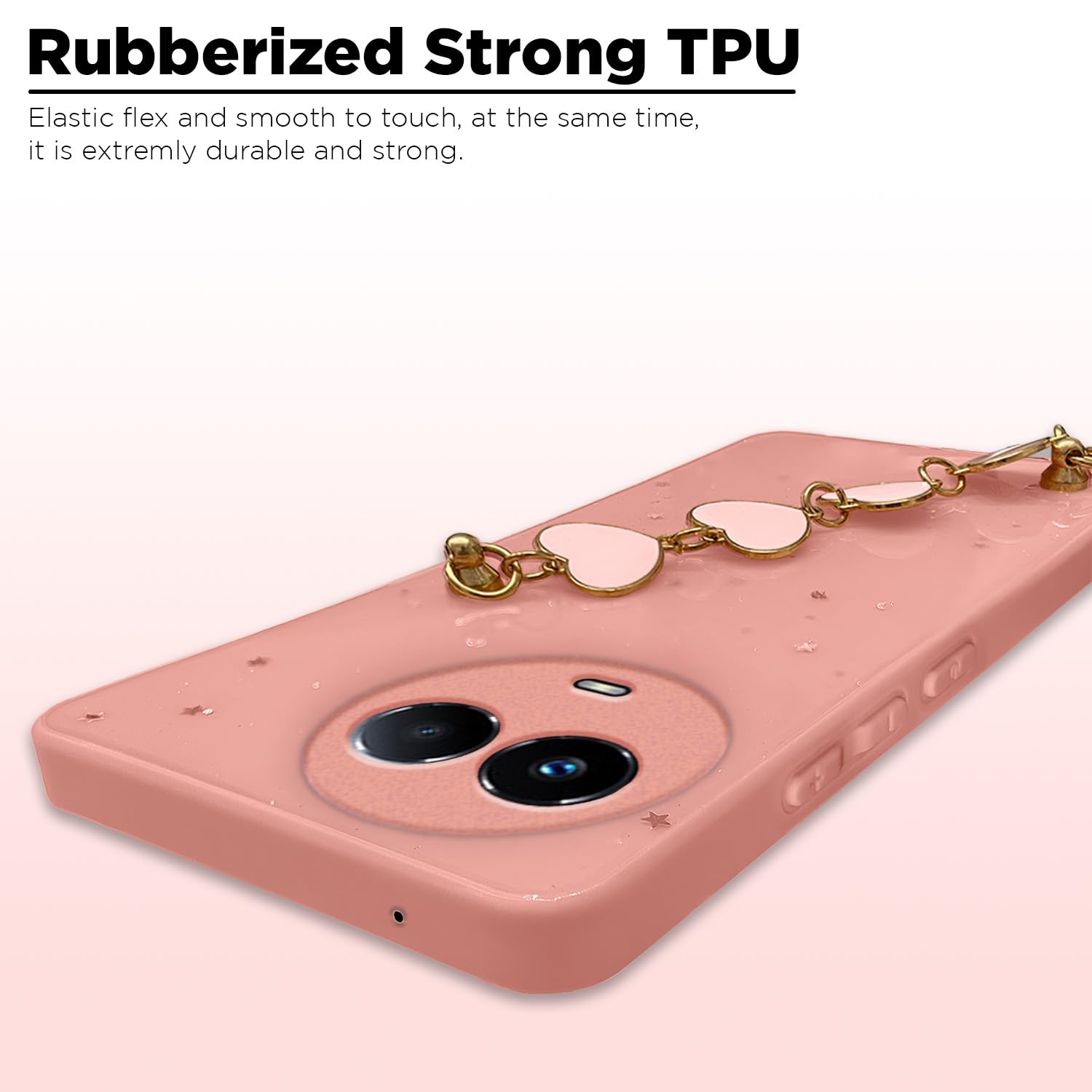 Realme 11/11X/Narzo 60X 5G Chain phone cover in pink by Pikkme – photo 5