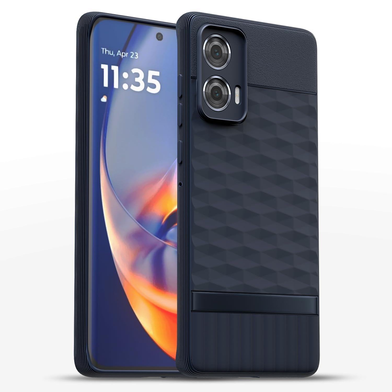 Pikkme blue Silicone mobile back cover for Moto Moto Edge 50 Fusion/G96 5G