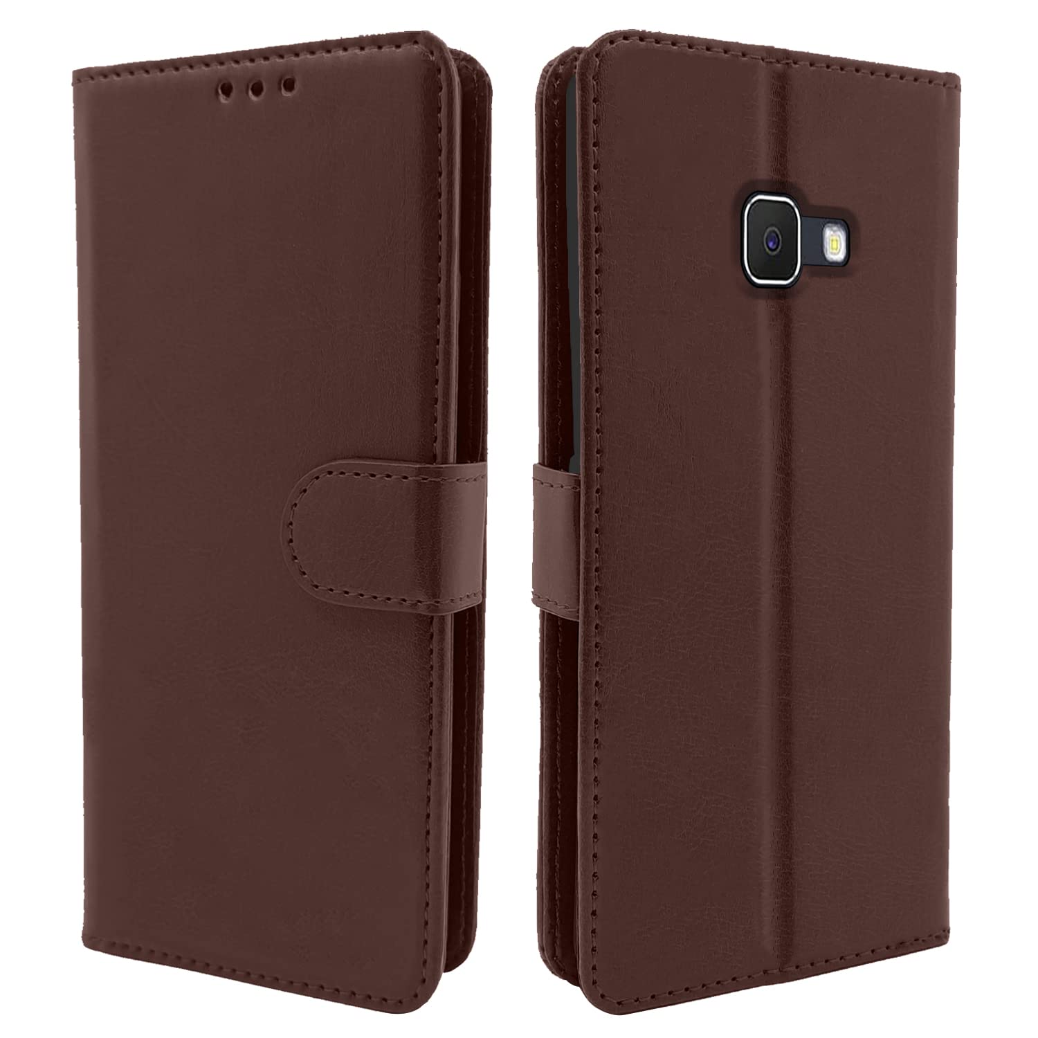 Galaxy J5 Prime Vintage Flip Cover - Coffee