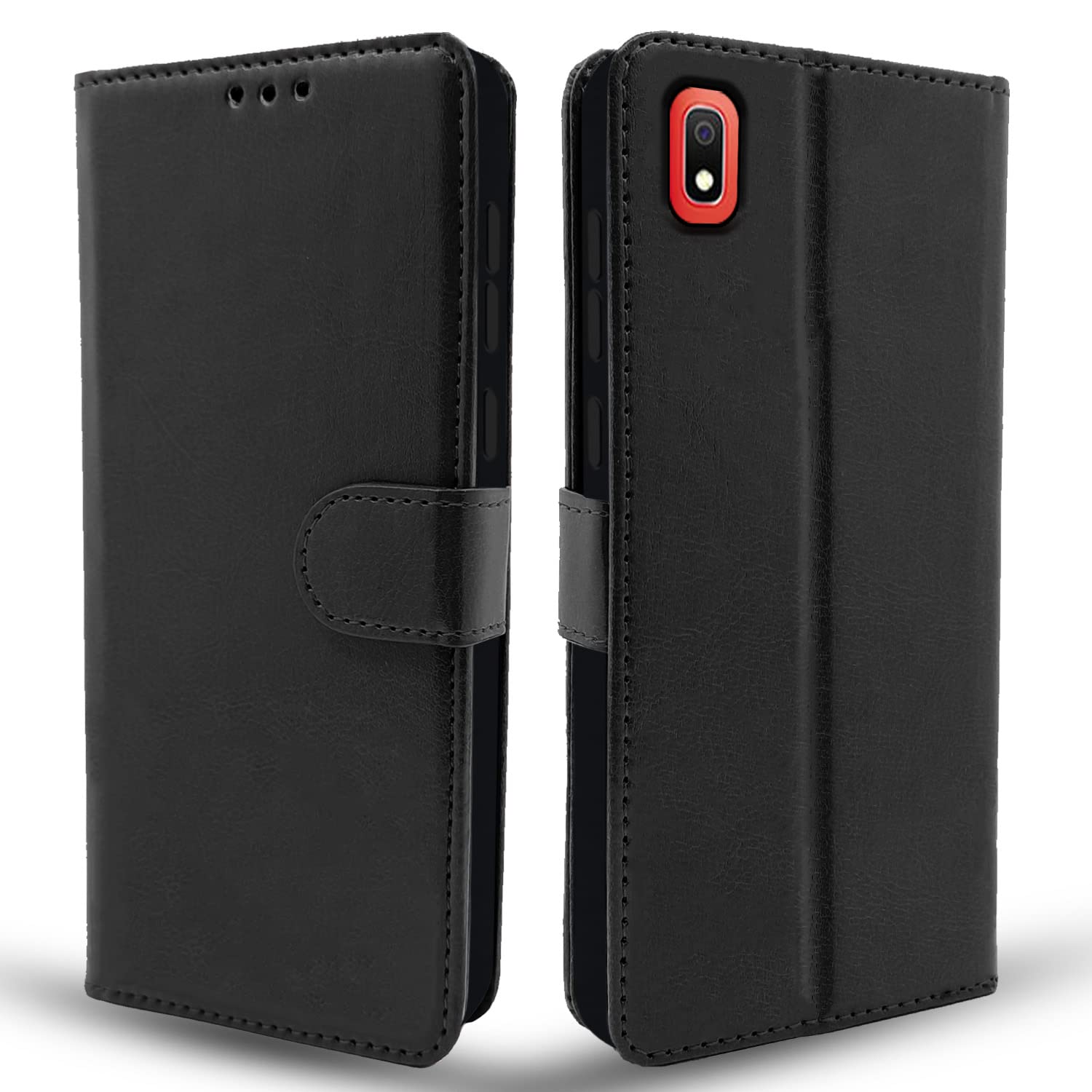 Samsung Galaxy A10 Vintage Vintage Flip Cover Cover - Black
