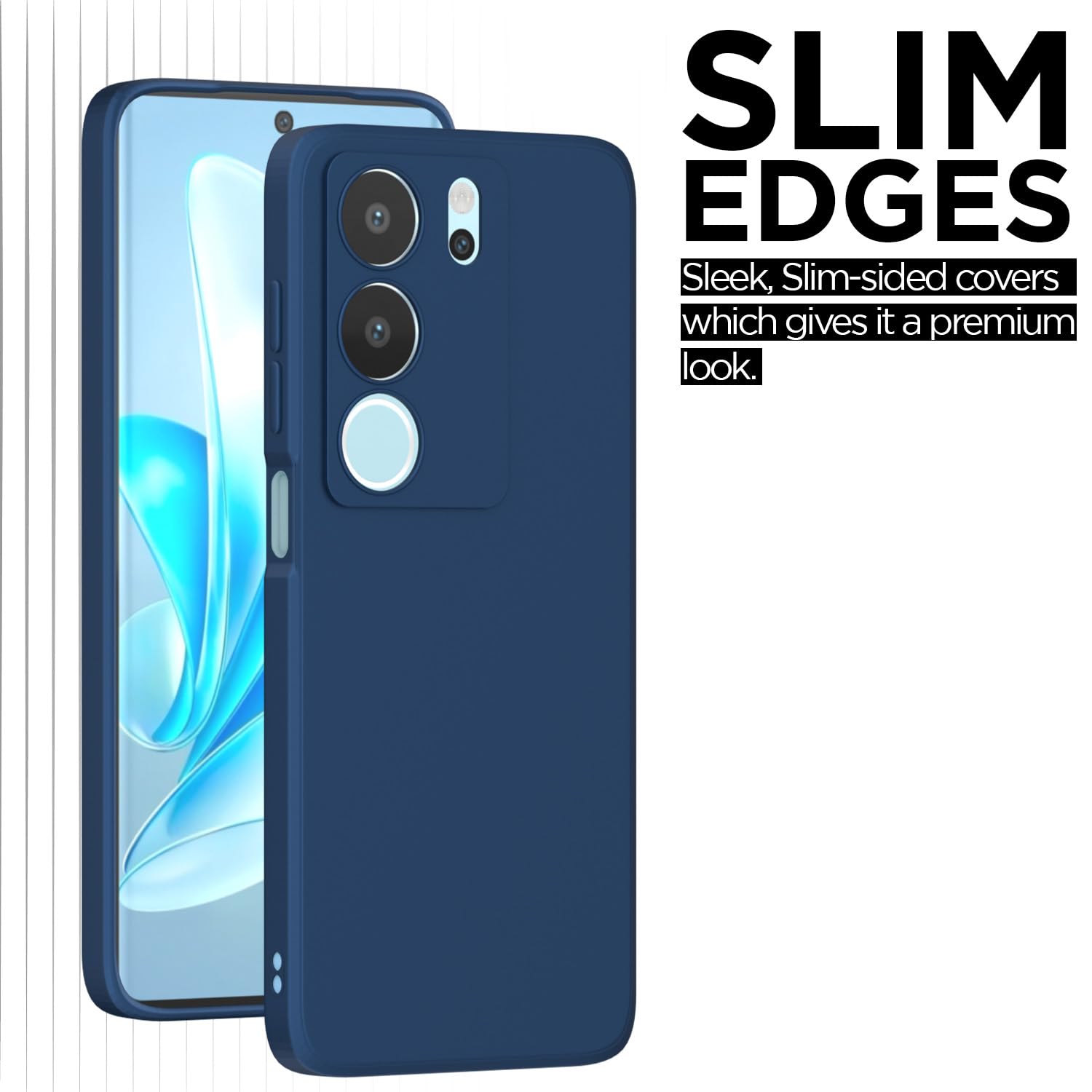 Blue Matte mobile cover for Vivo Y29 5G/Y19s – Pikkme – photo 6