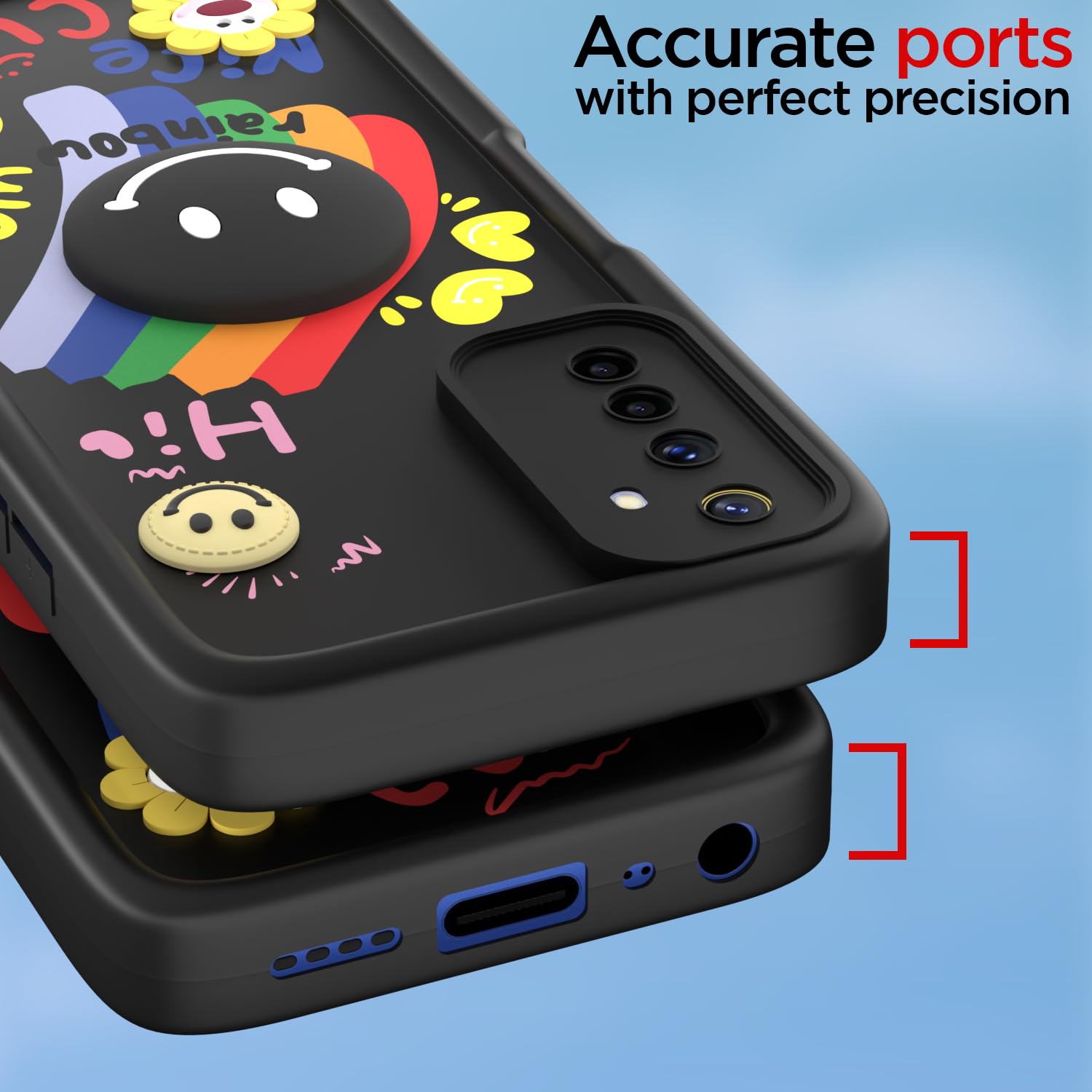 Black Soft Silicone mobile back cover for Realme 6/6i – Pikkme – photo 4