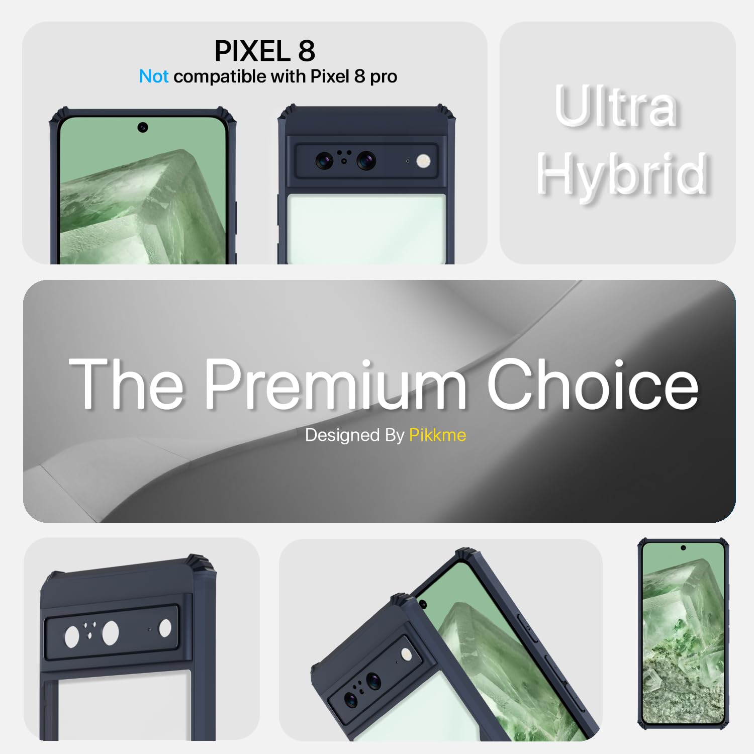 Pikkme blue phone cover for Google Pixel 8 – photo 3