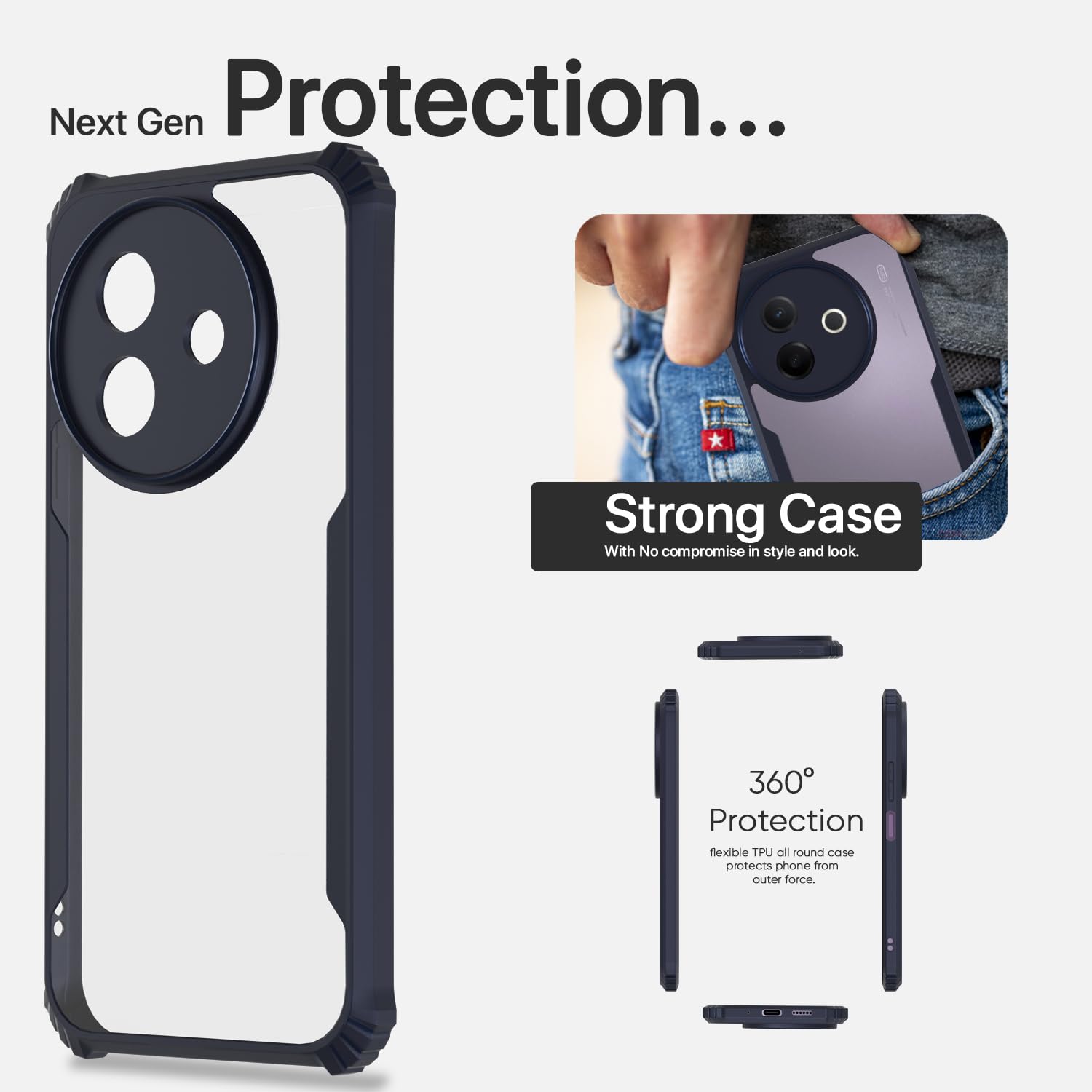 Pikkme Vivo Y39 5G Ultra blue back cover – photo 7