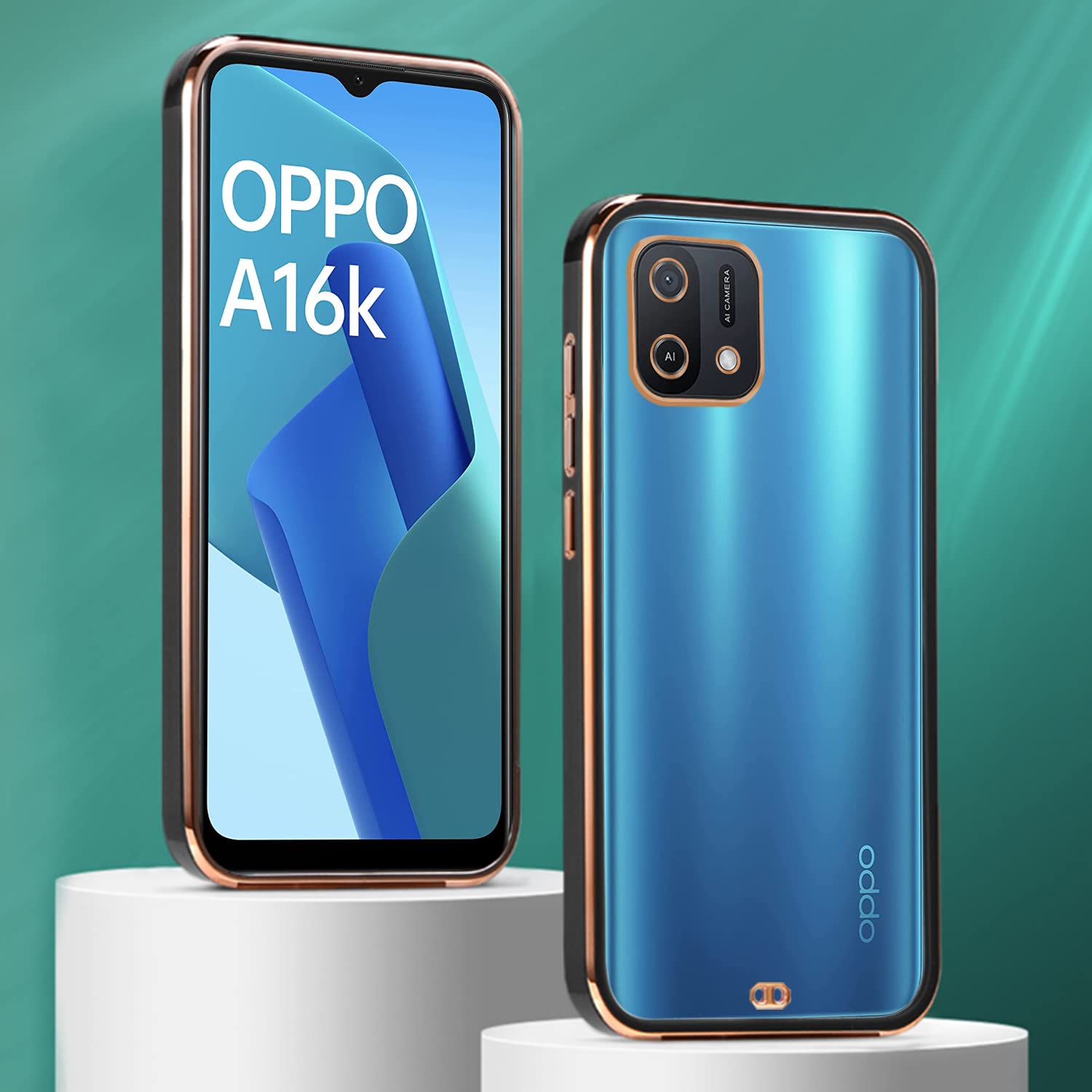 Black Chrome mobile back cover for Oppo A16K – Pikkme – photo 3