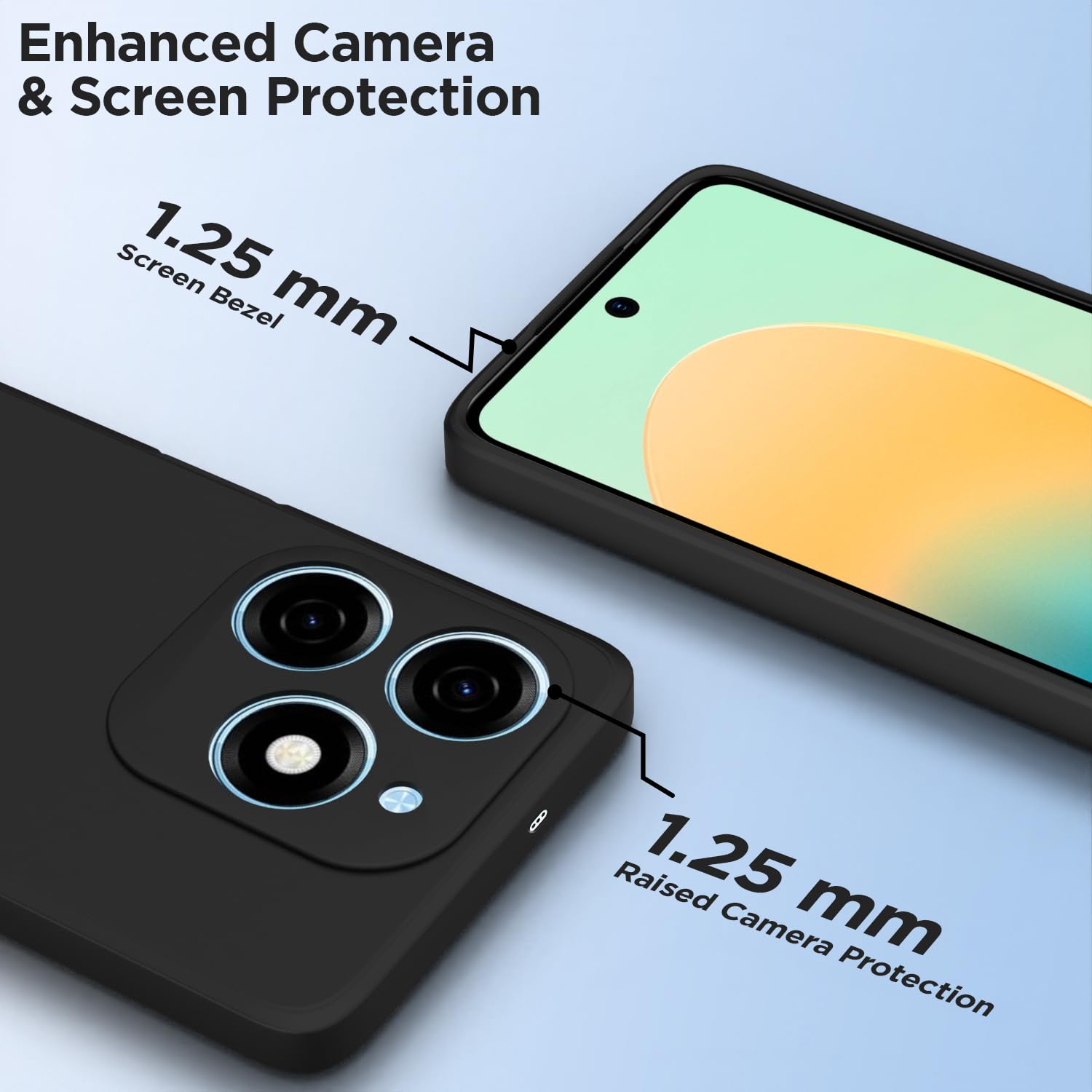 Pikkme TECNO Spark Go 2024 Liquid Silicone Back Cover (Black)