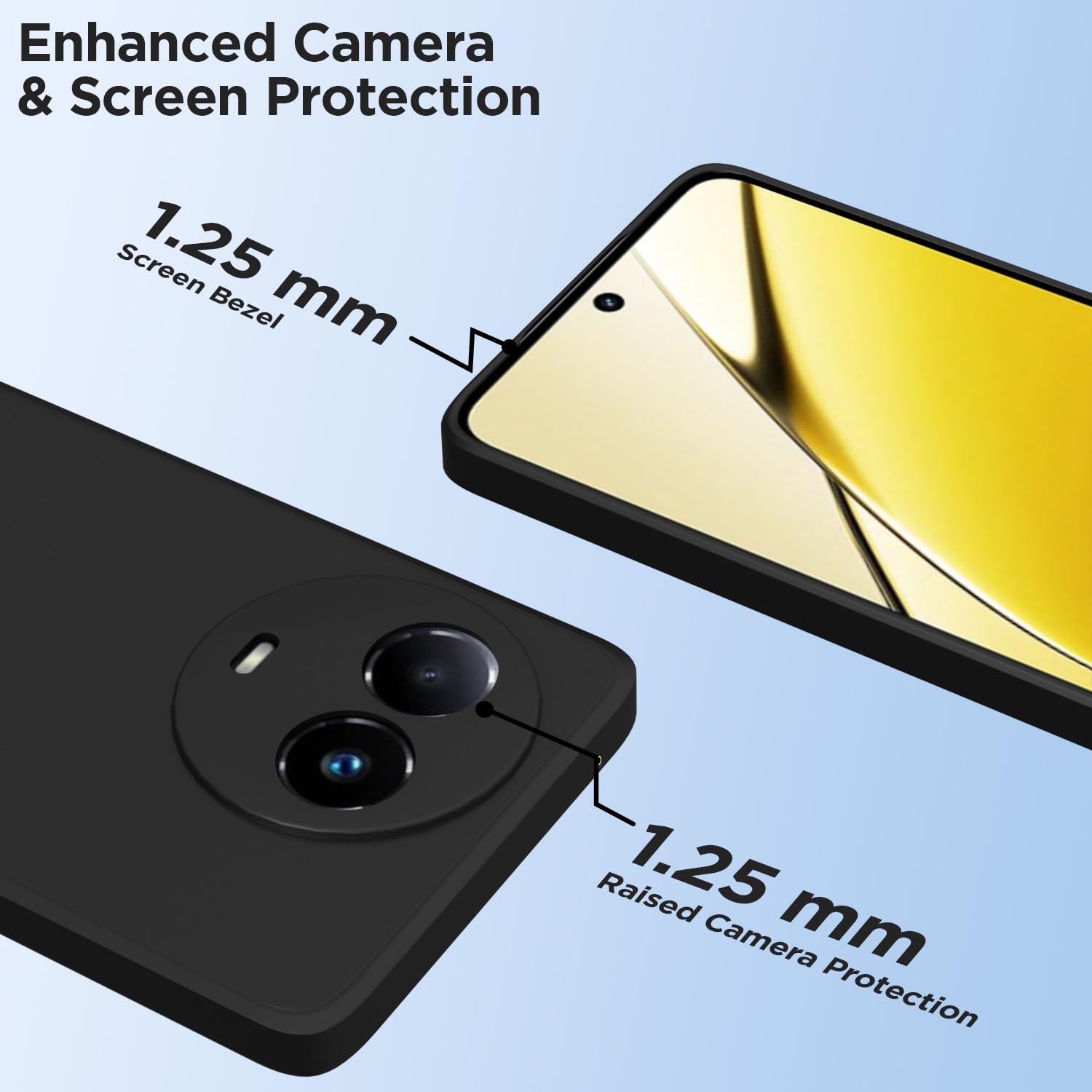Pikkme black phone cover for Realme 11/11x/Narzo 60x 5G – photo 6