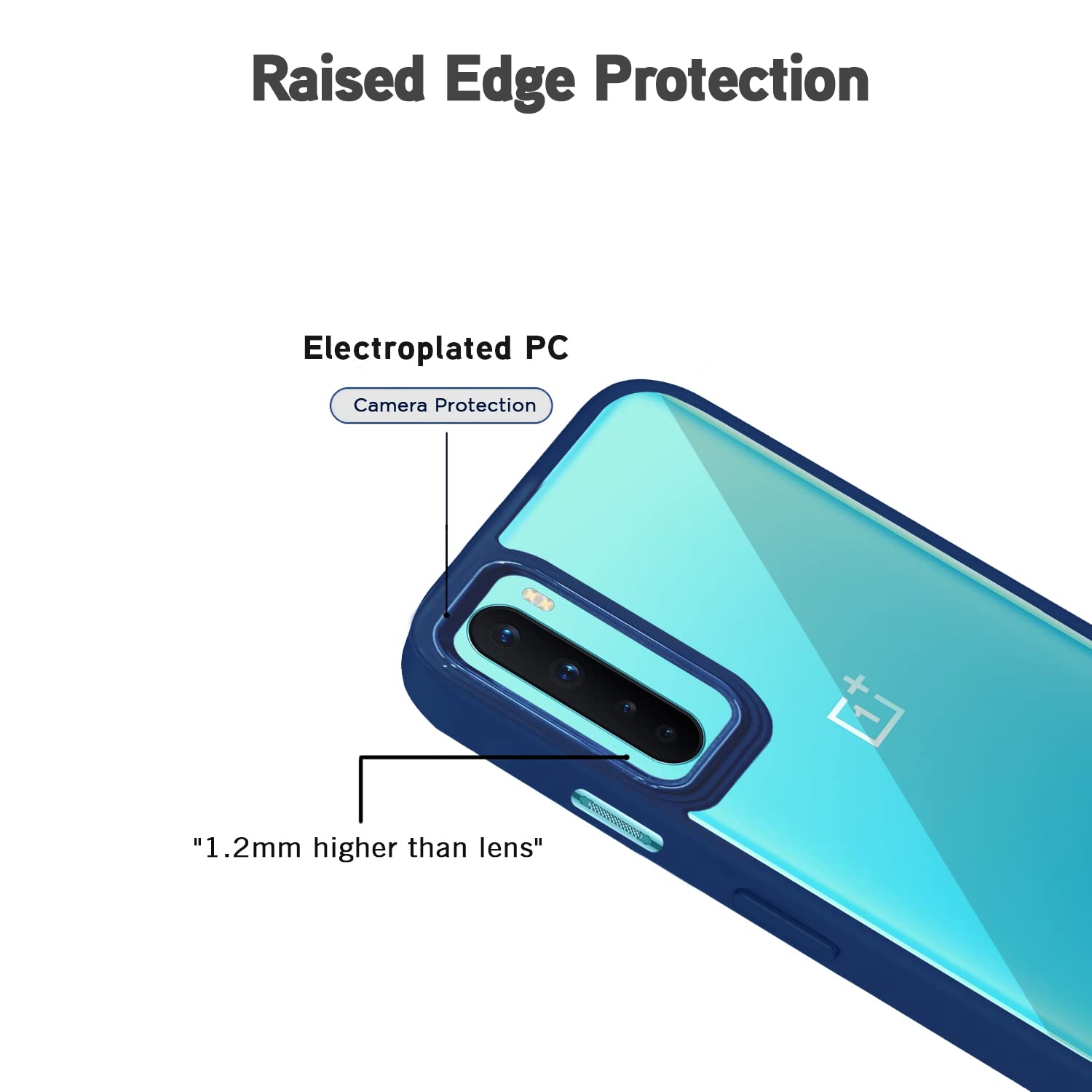 OnePlus Nord Chrome mobile back cover in blue by Pikkme – photo 4
