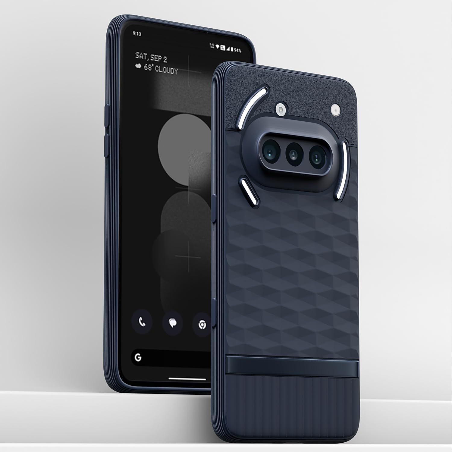 Pikkme Nothing Phone 3a 5G Shockproof Soft Flexible Gencase Back Cover (Blue)