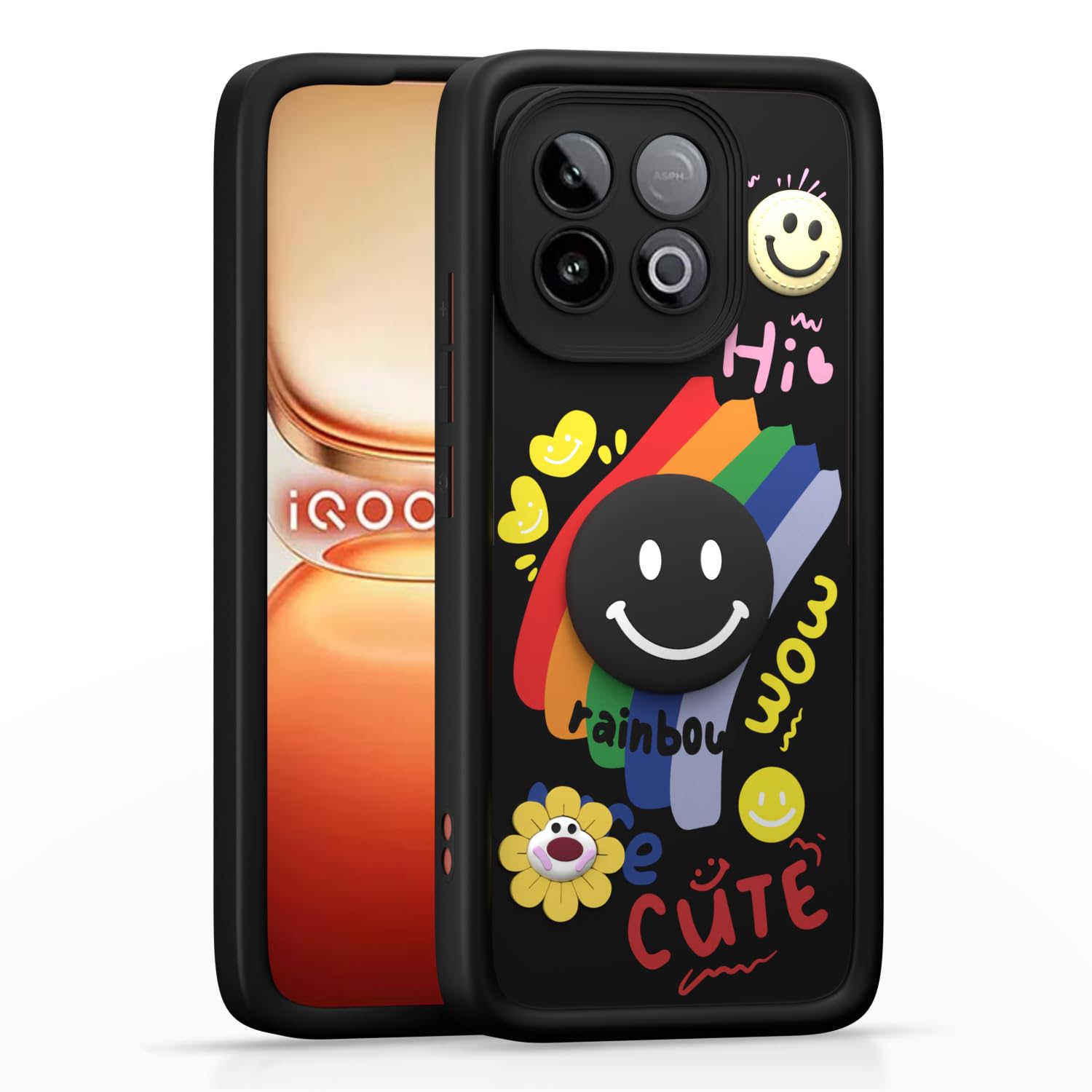 Black Soft Silicone back cover for iQOO Neo 10 5G – Pikkme
