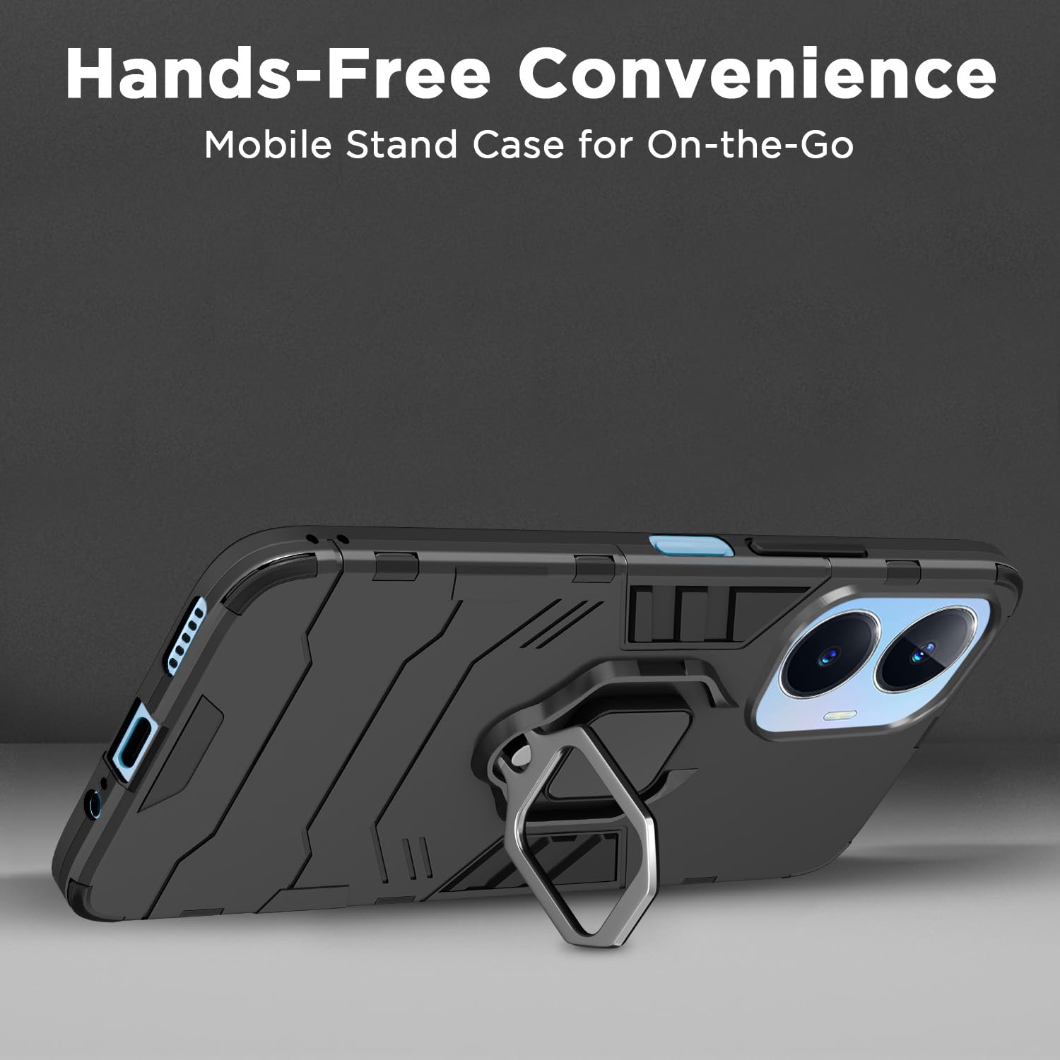 Black D5 Tough Armor back cover for Realme Narzo N55/C55 – Pikkme – photo 6